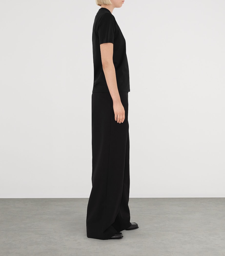 Cotton Logo T-Shirt BLACK Image 3