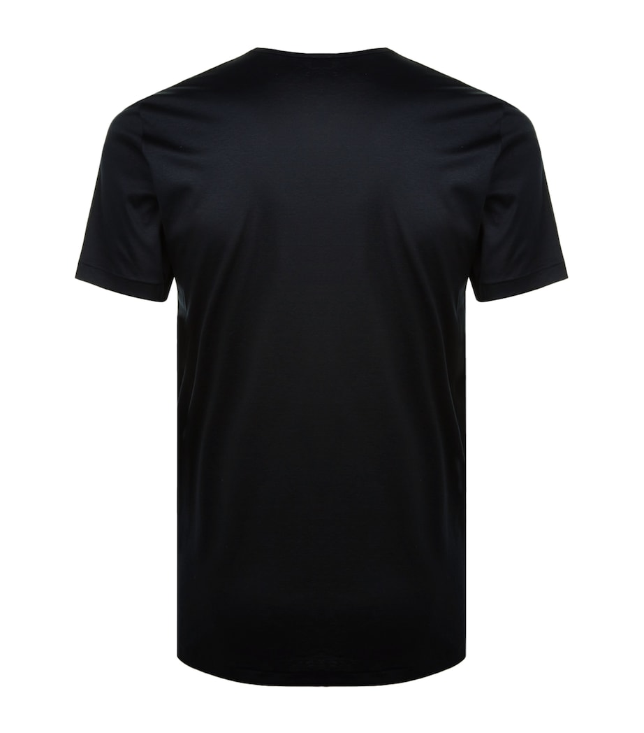 286 Sea Island V-Neck T-Shirt BLACK Image 3