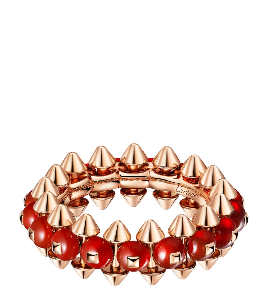 Cartier Rose Gold and Red Agate Clash de Cartier Ring Rose Gold Image 1
