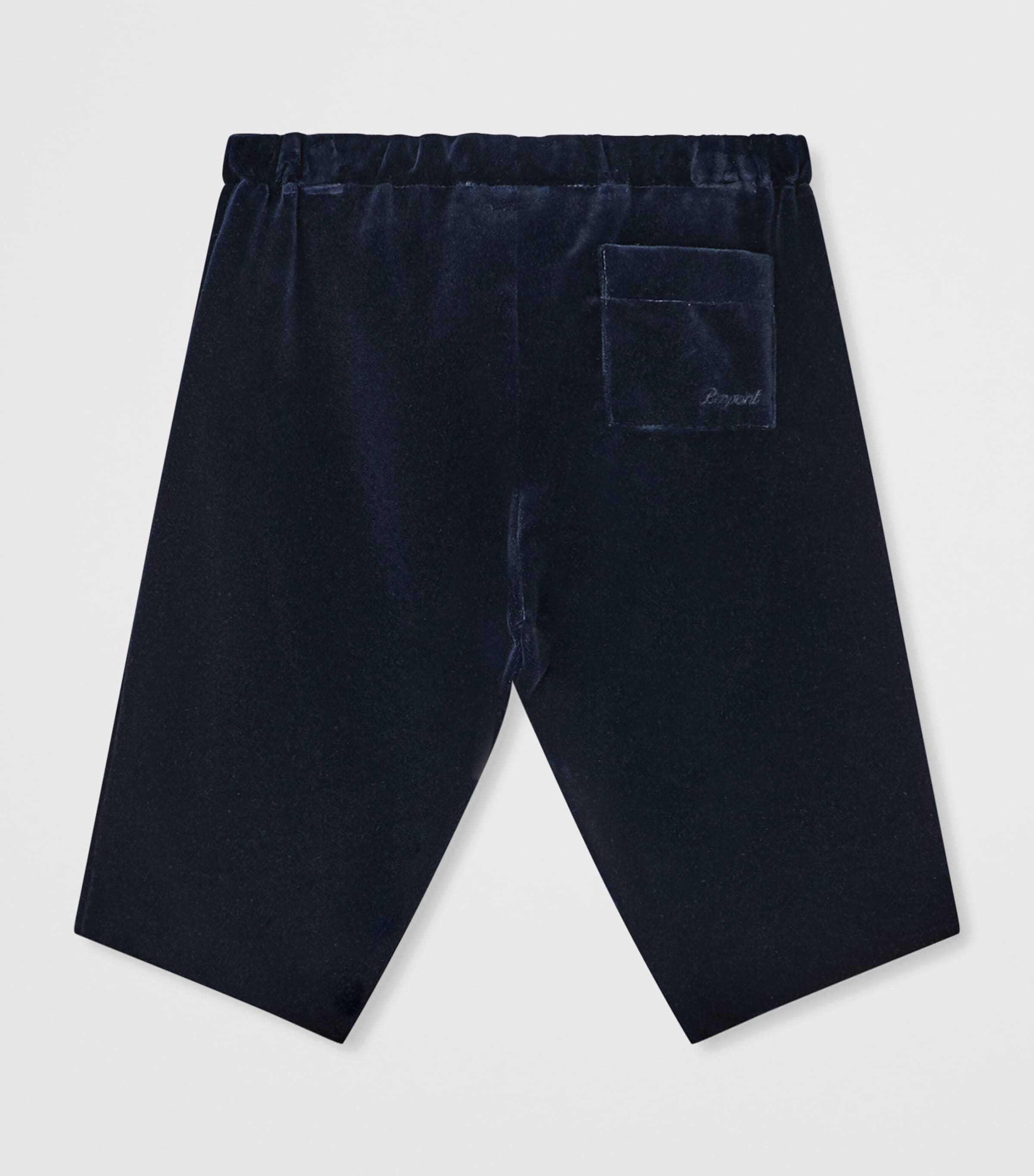 Bonpoint Cotton-Velvet Trousers (6-18 Months) Marine Image 2