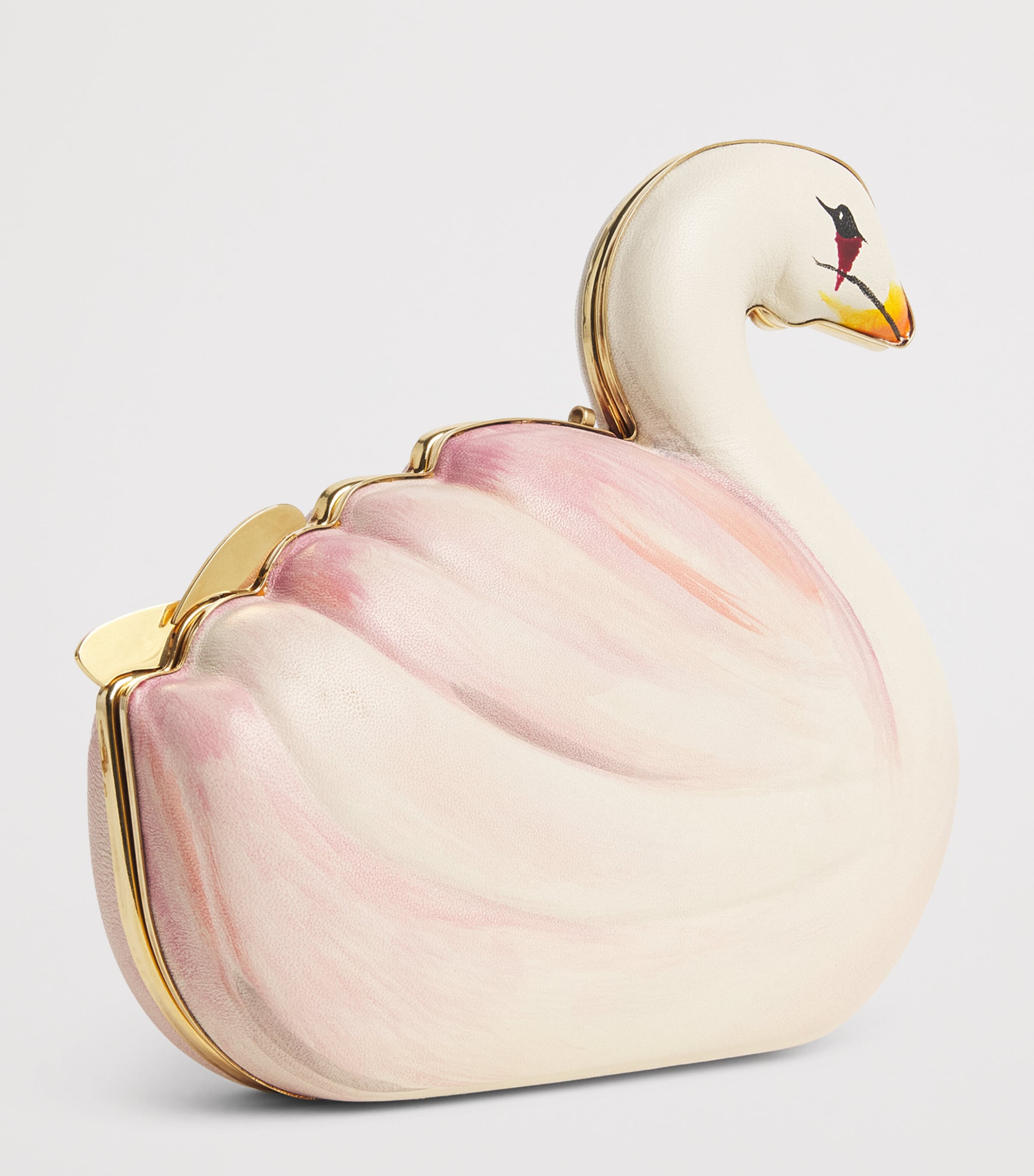Chloé Lambskin Swan Clutch Bag Milk Image 2