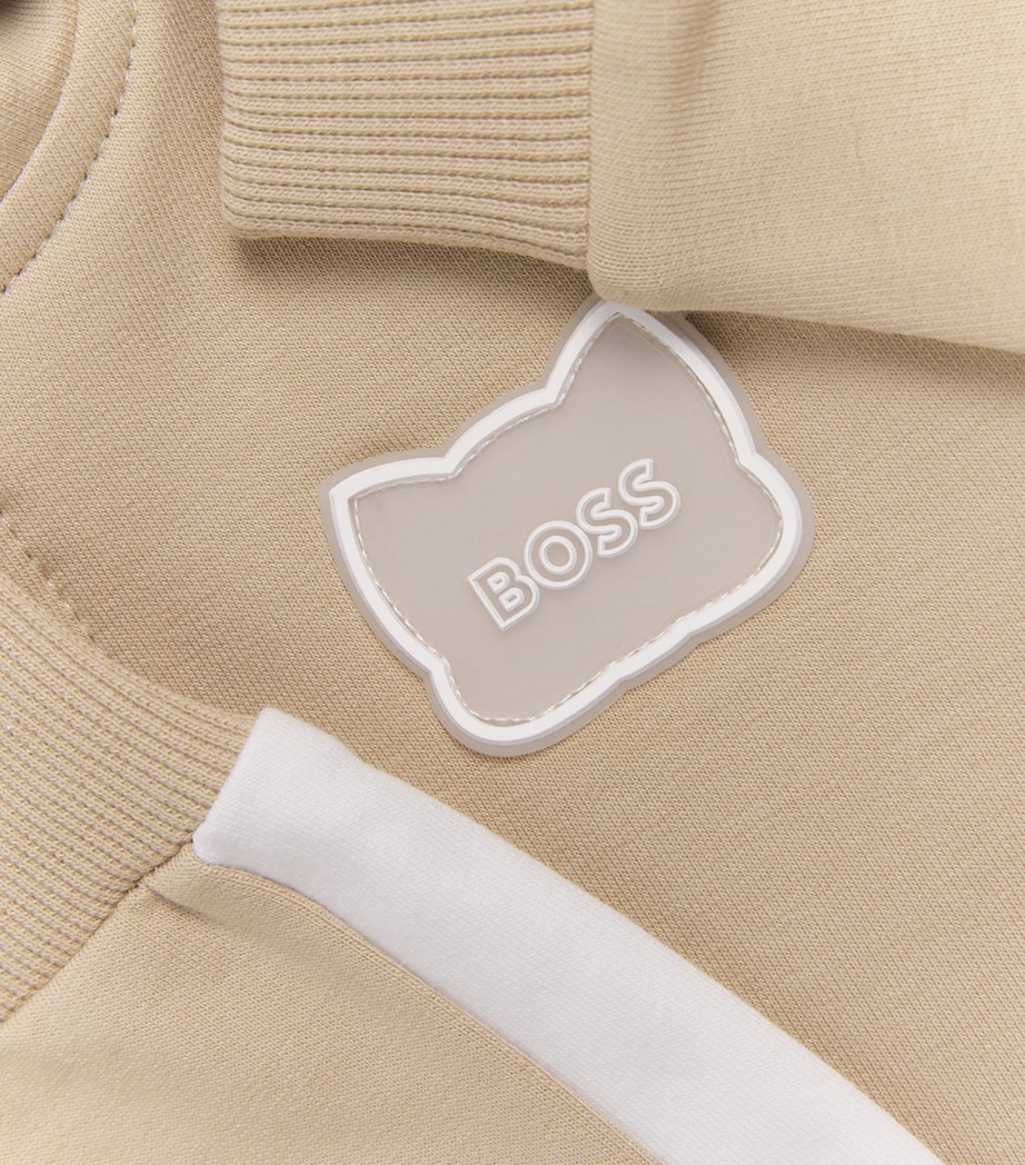 Cotton T-Shirt, Trousers and Cardigan Set (3-18 Months) 249STONE Image 4