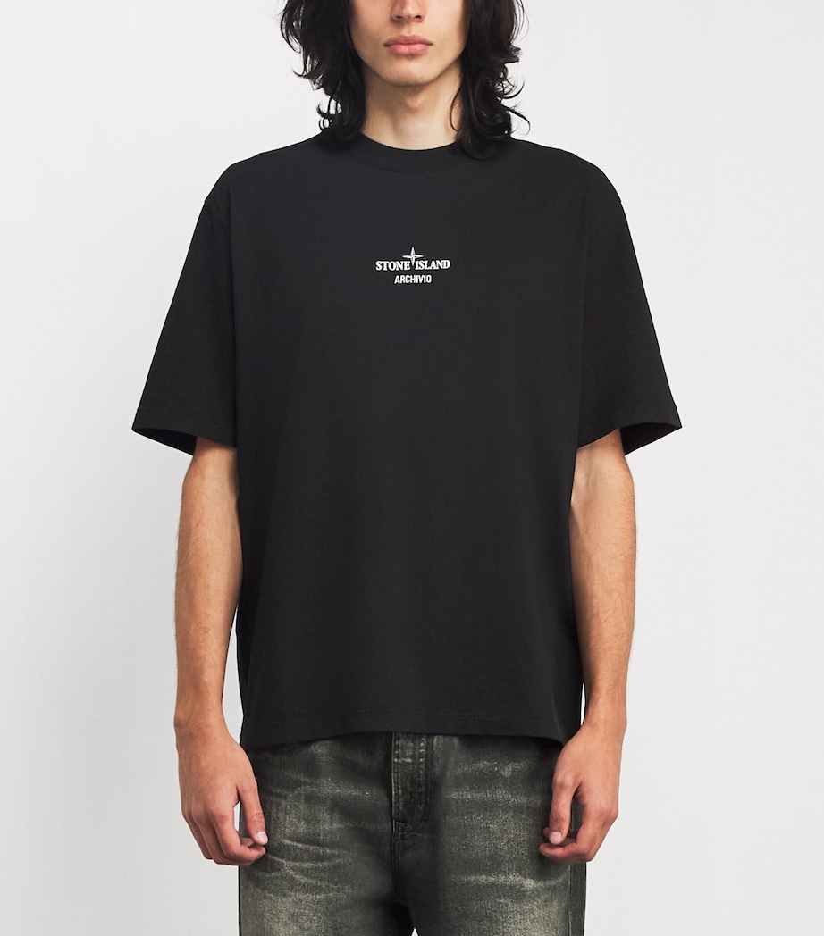 Cotton Archivio Logo T-Shirt V0029 Image 3