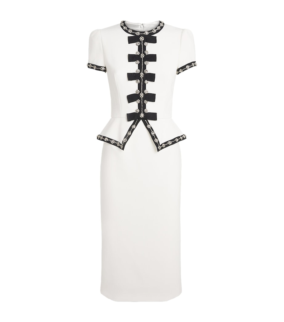 Cady Embellished Bisou Midi Dress 2038 VNLLA SLVR BDNG Image 1