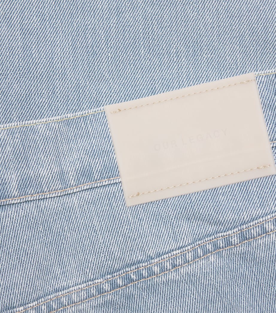 Our Legacy Mens Vast Cut Wide-Leg Jeans Pale Coast Wash Image 6