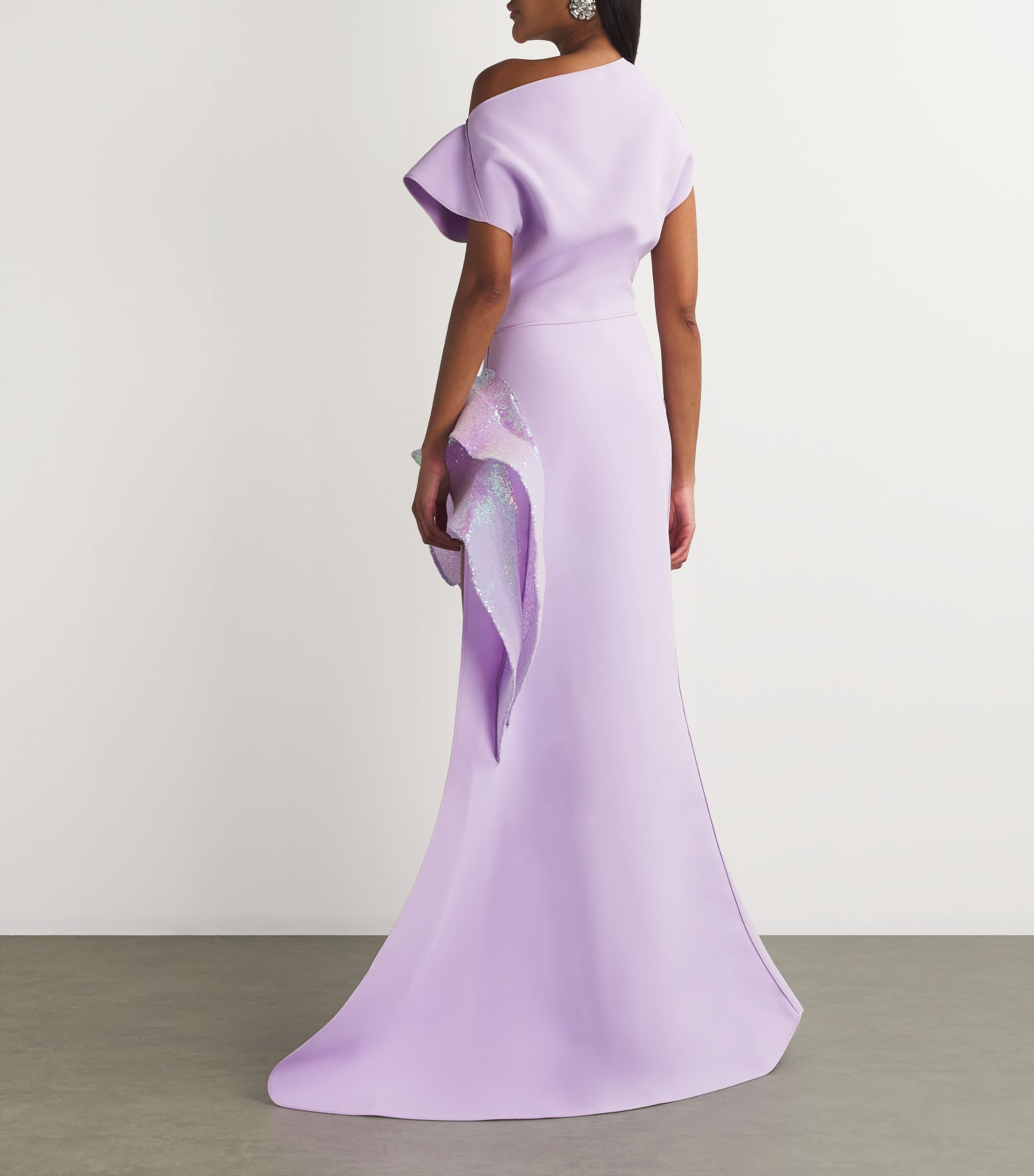 maticevski purple dress Maticevski Suffix Lilac Crepe Midi Dress