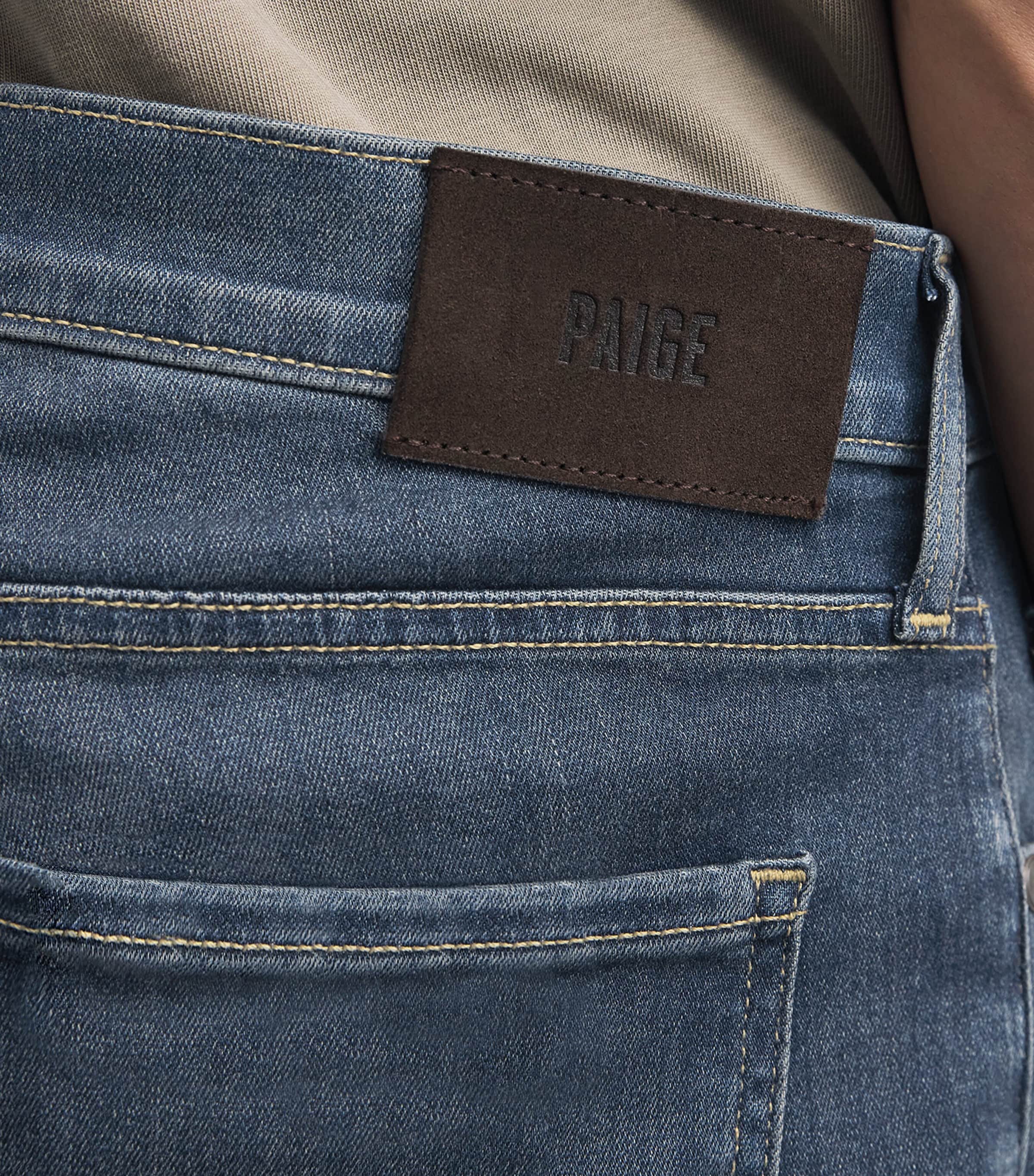PAIGE Mens Federal Slim Jeans Windmar Image 3