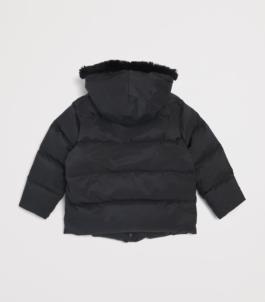 Yves Salomon Enfant Down Lambskin-Insert Puffer Jacket (4-14 Years) Image 2