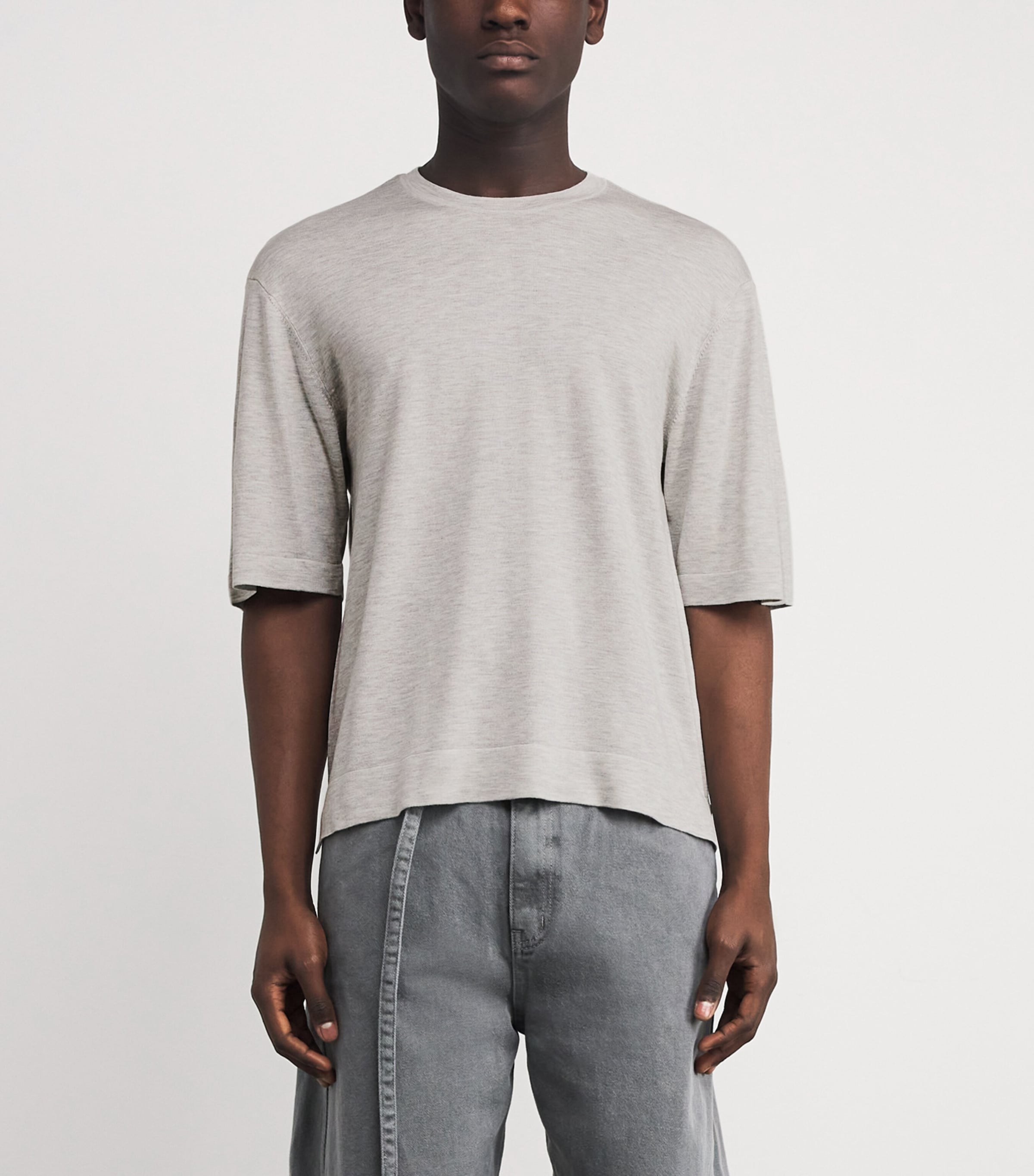 Boris T-Shirt LIGHT HEATHER GREY Image 3