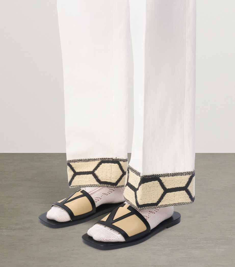Leather Viva Superstar Slides RAV Image 5