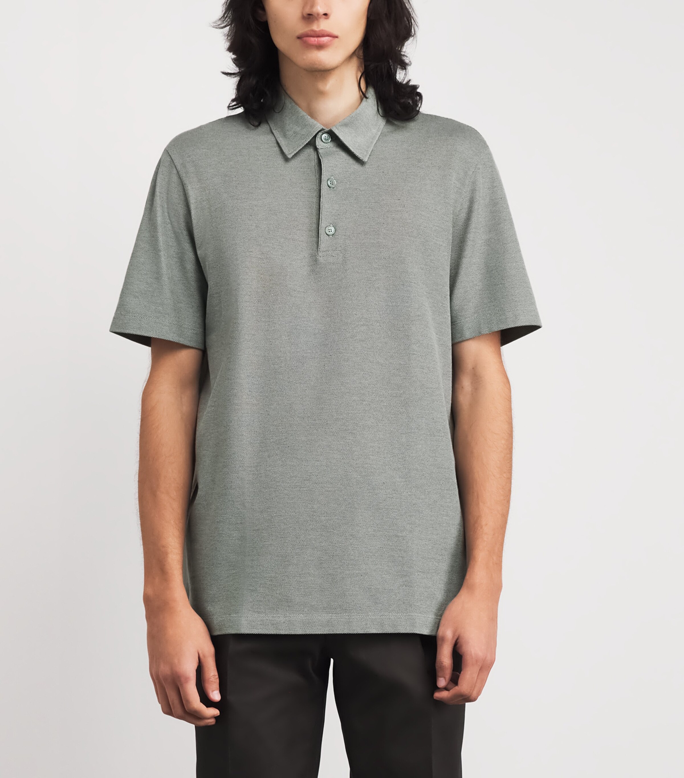 Brioni Mens Cotton Polo Shirt Image 4