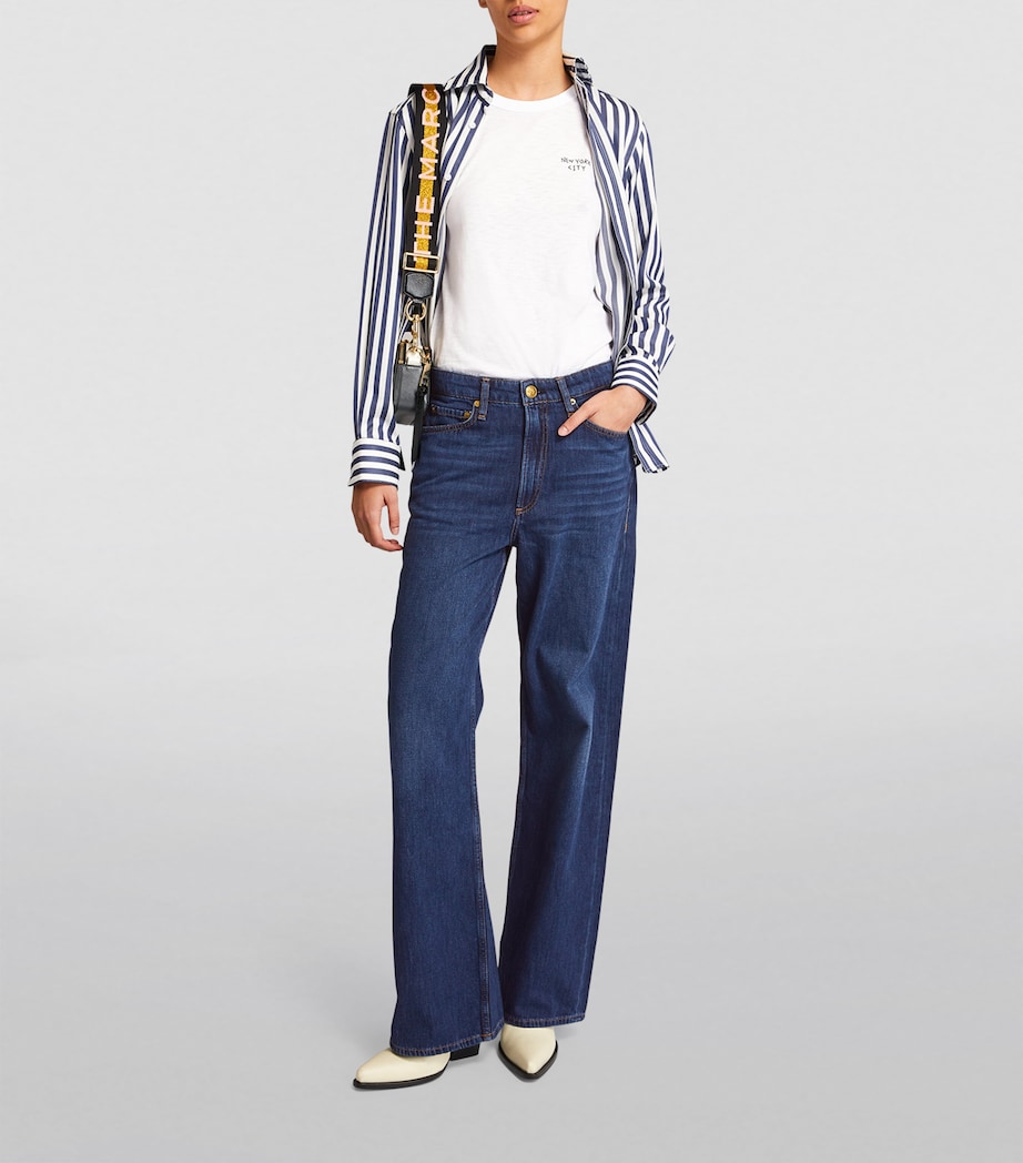 Logan Mid-Rise Wide-Leg Jeans ANNALISE Image 2