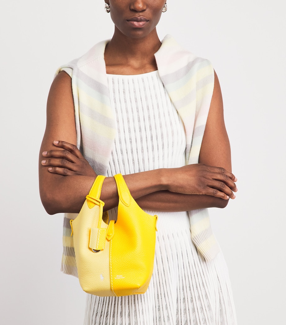 Polo Ralph Lauren Small Leather Polo Play Cross-Body Bag Canary Yel/lemon Mer Image 2