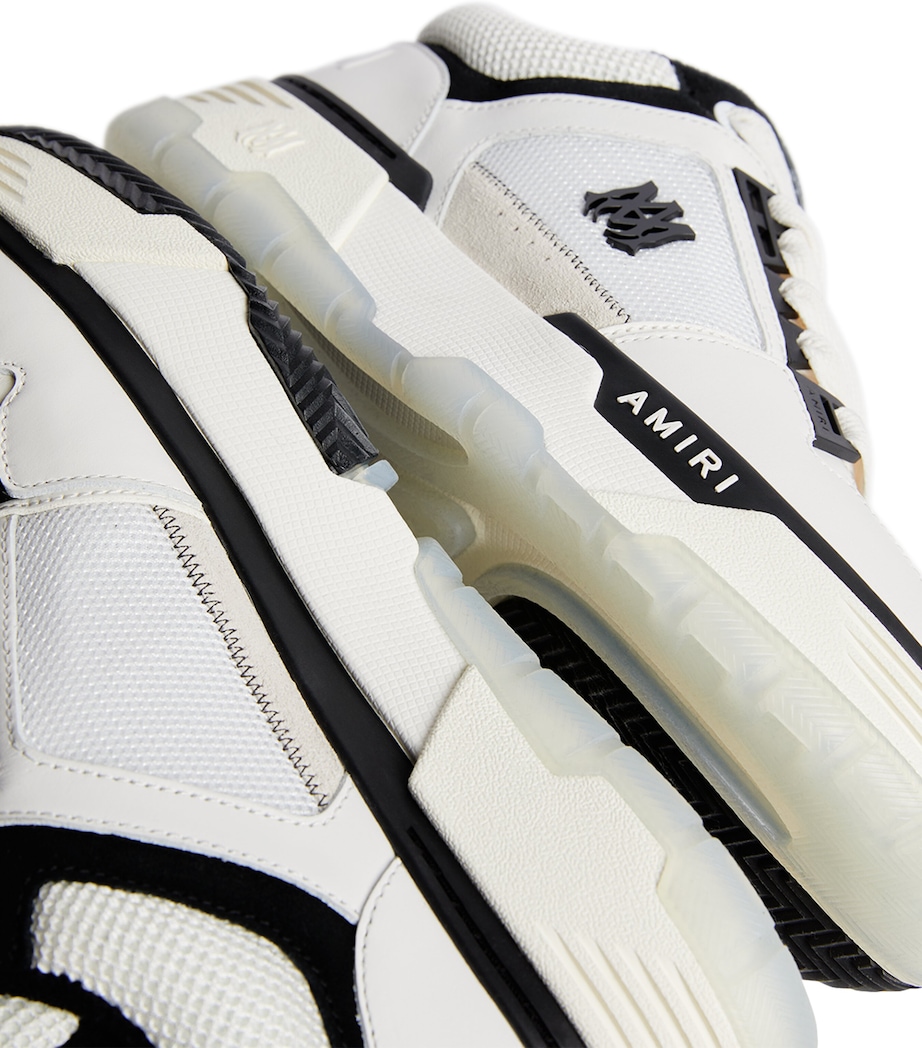 Leather MA-1 Sneakers 111-WHITE/BLACK Image 7