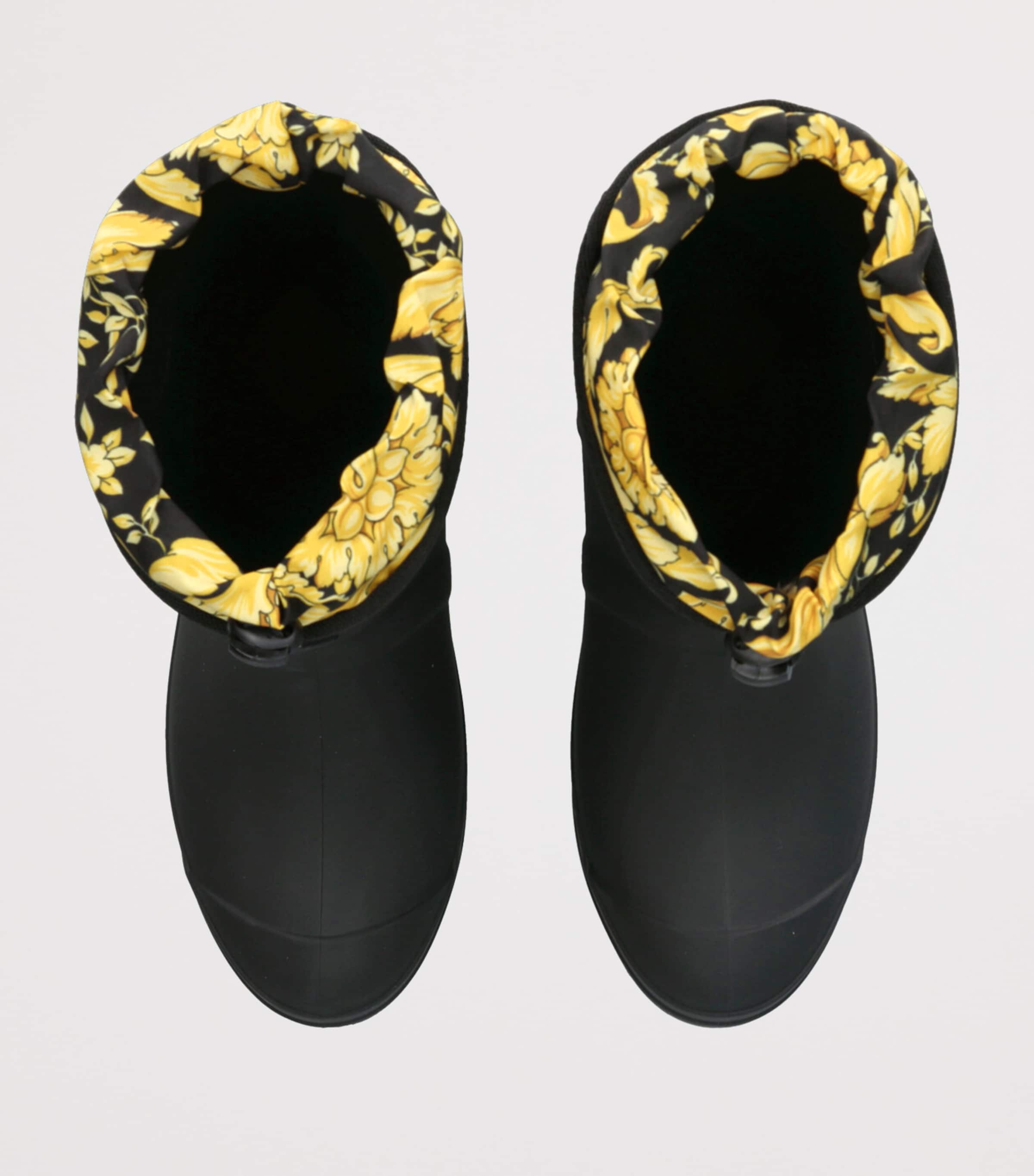 Leather Greca Boots BLACK/COMB Image 4