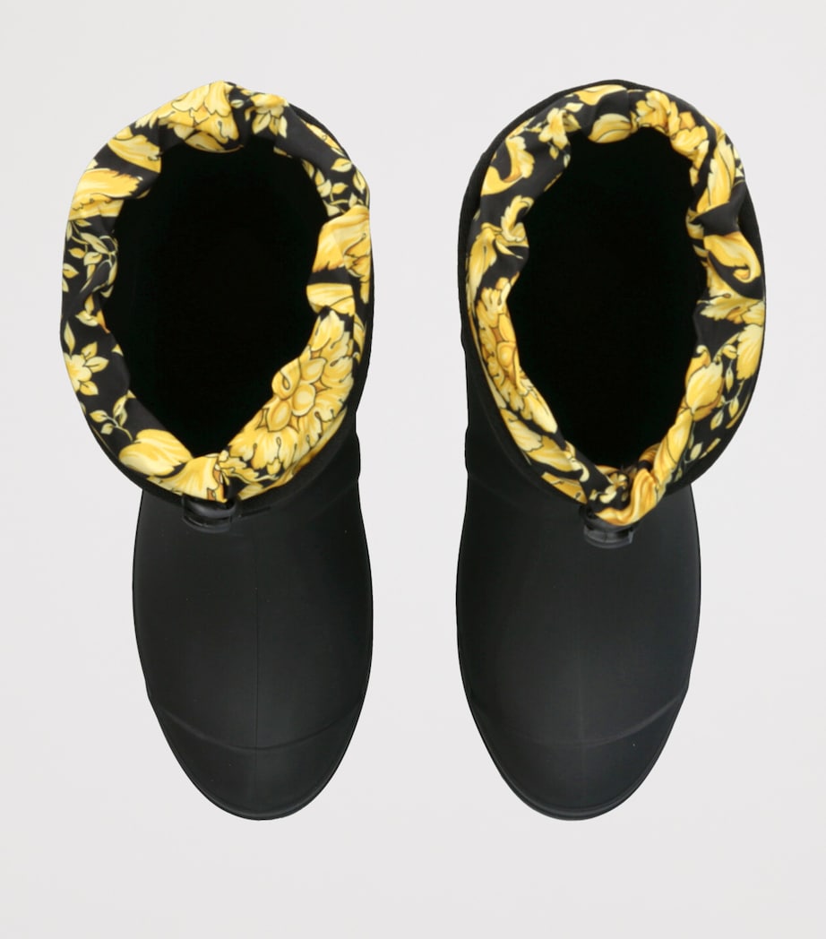 Leather Greca Boots BLACK/COMB Image 4