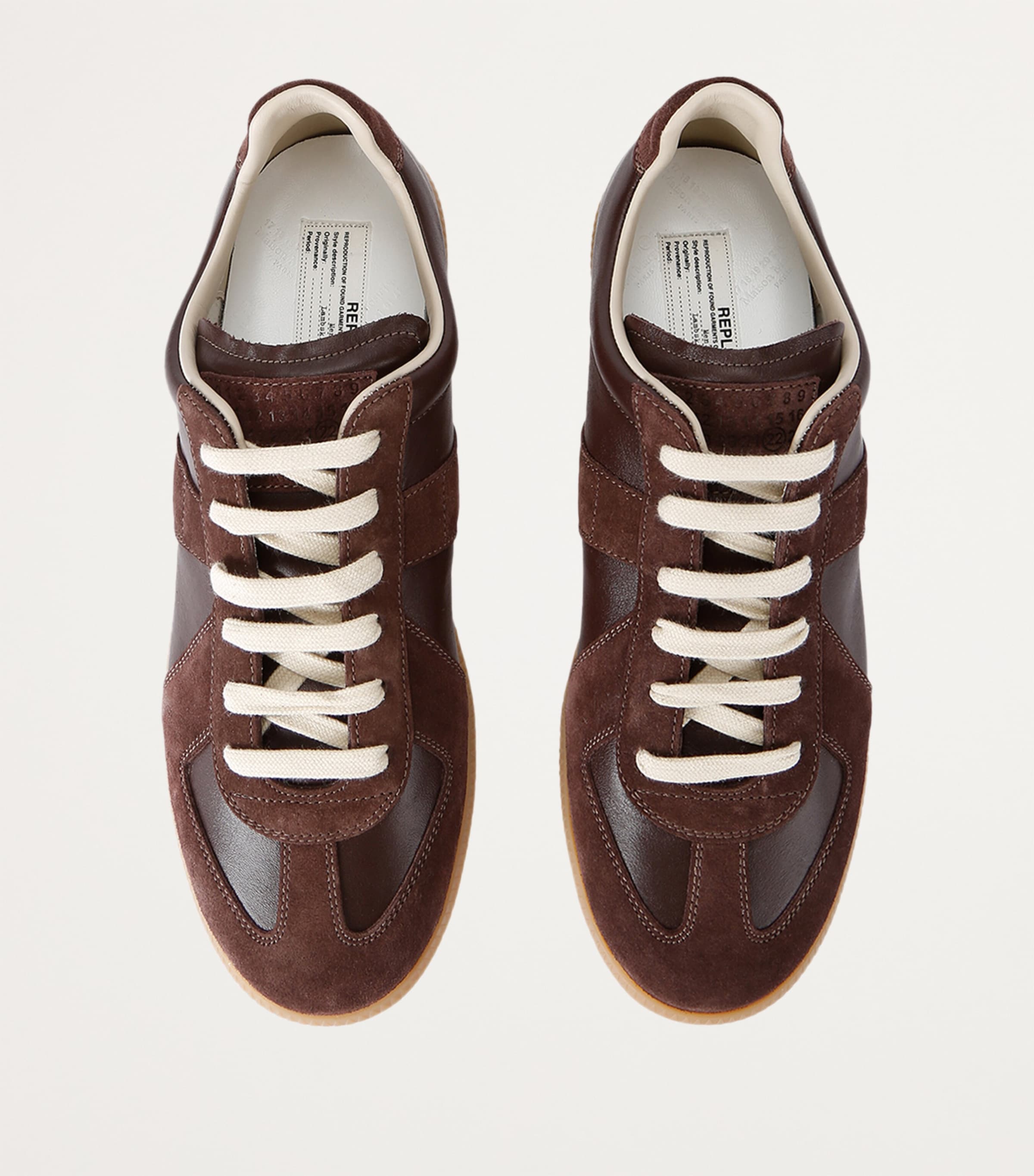 Maison Margiela Leather Replica Sneakers | Harrods US