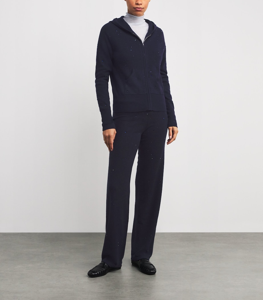 Cashmere Crystal-Embellished Sweatpants MIDNIGHT/DARK I Image 2