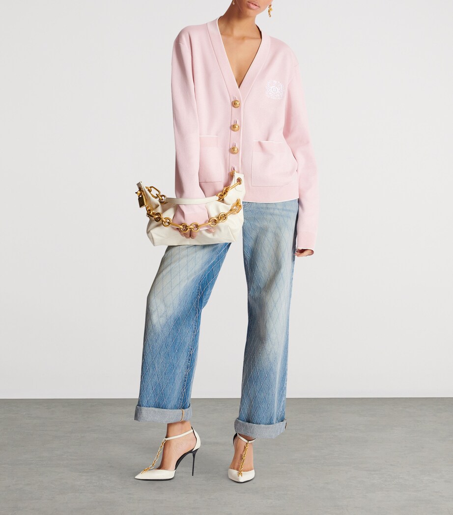 Medium Leather Sync Shoulder Bag 0DA CREME Image 5