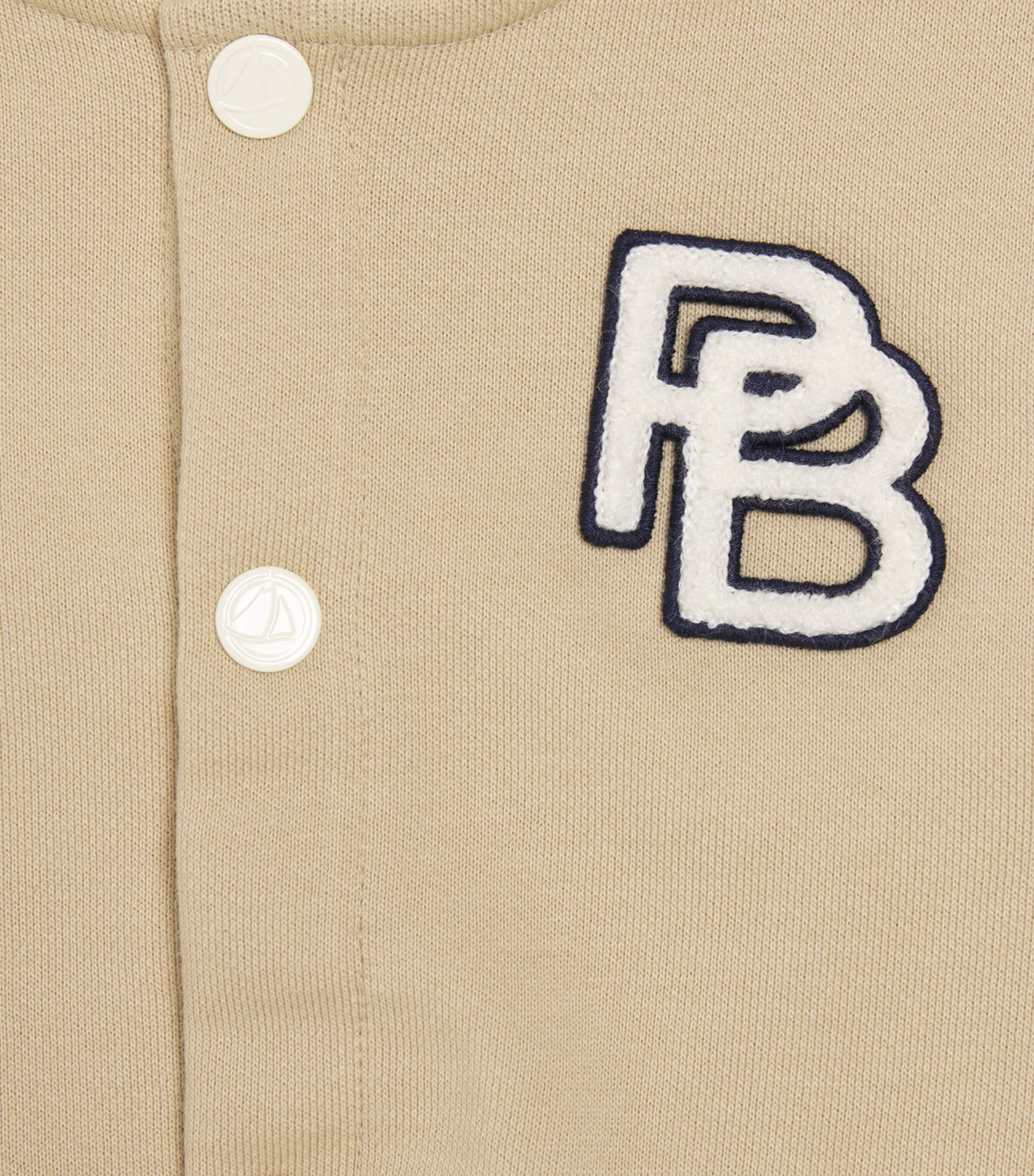 Monogram Bomber Jacket (6-36 Months) CAJOU/MILK Image 3