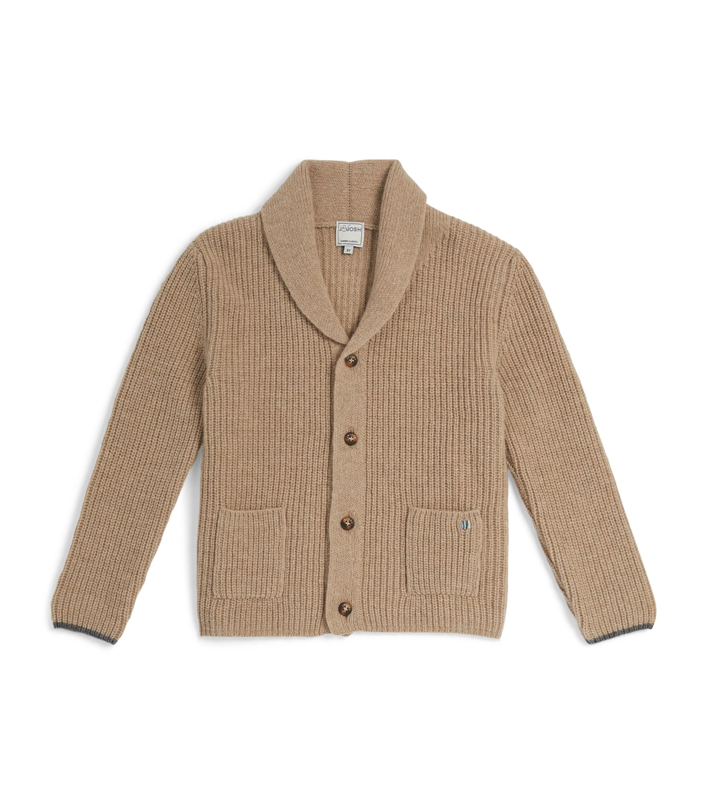 Shop J & Josh Merino-cashmere Shawl Cardigan In Beige