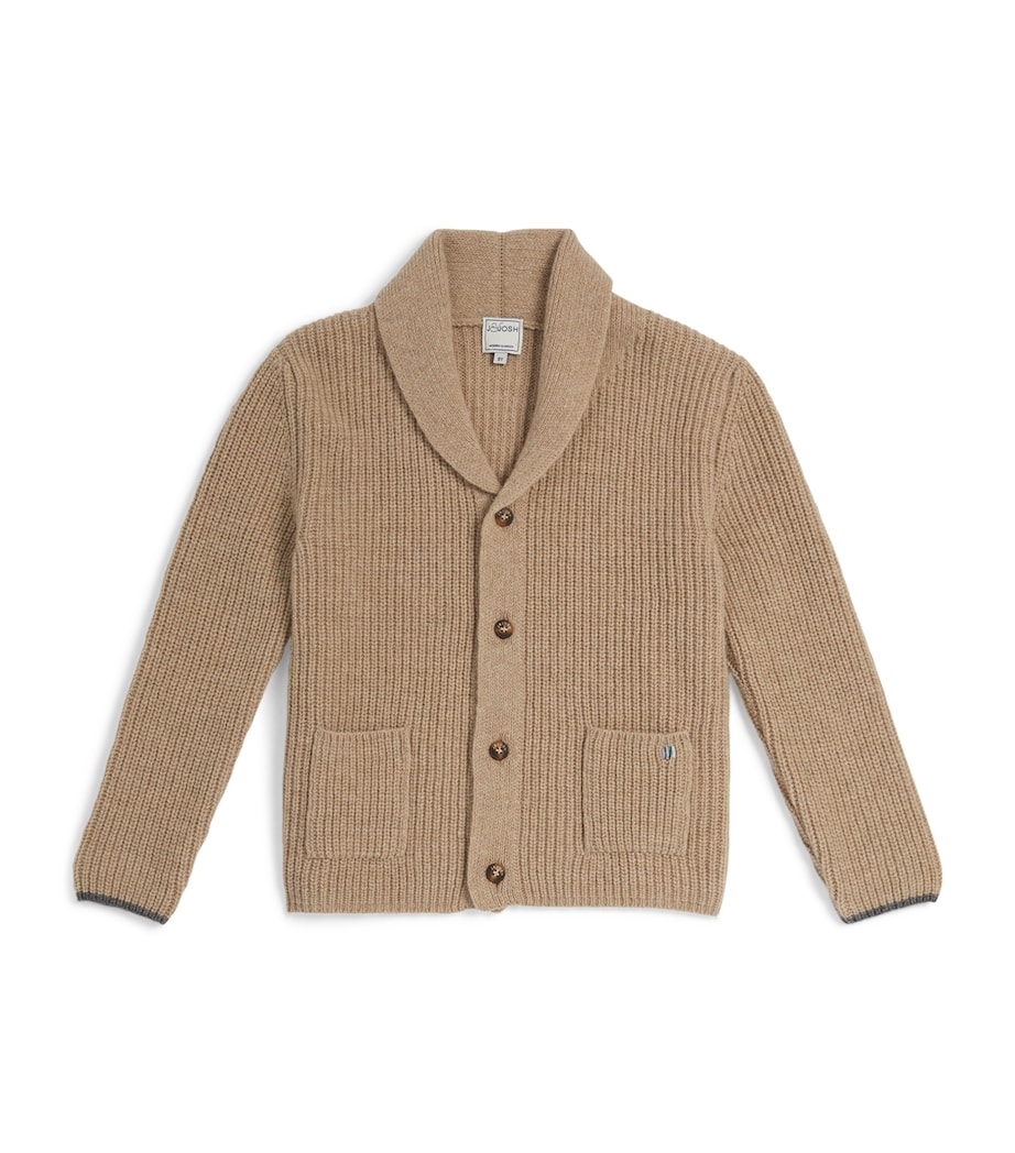 Merino-Cashmere Shawl Cardigan (2-14 Years) BEIGE Image 1