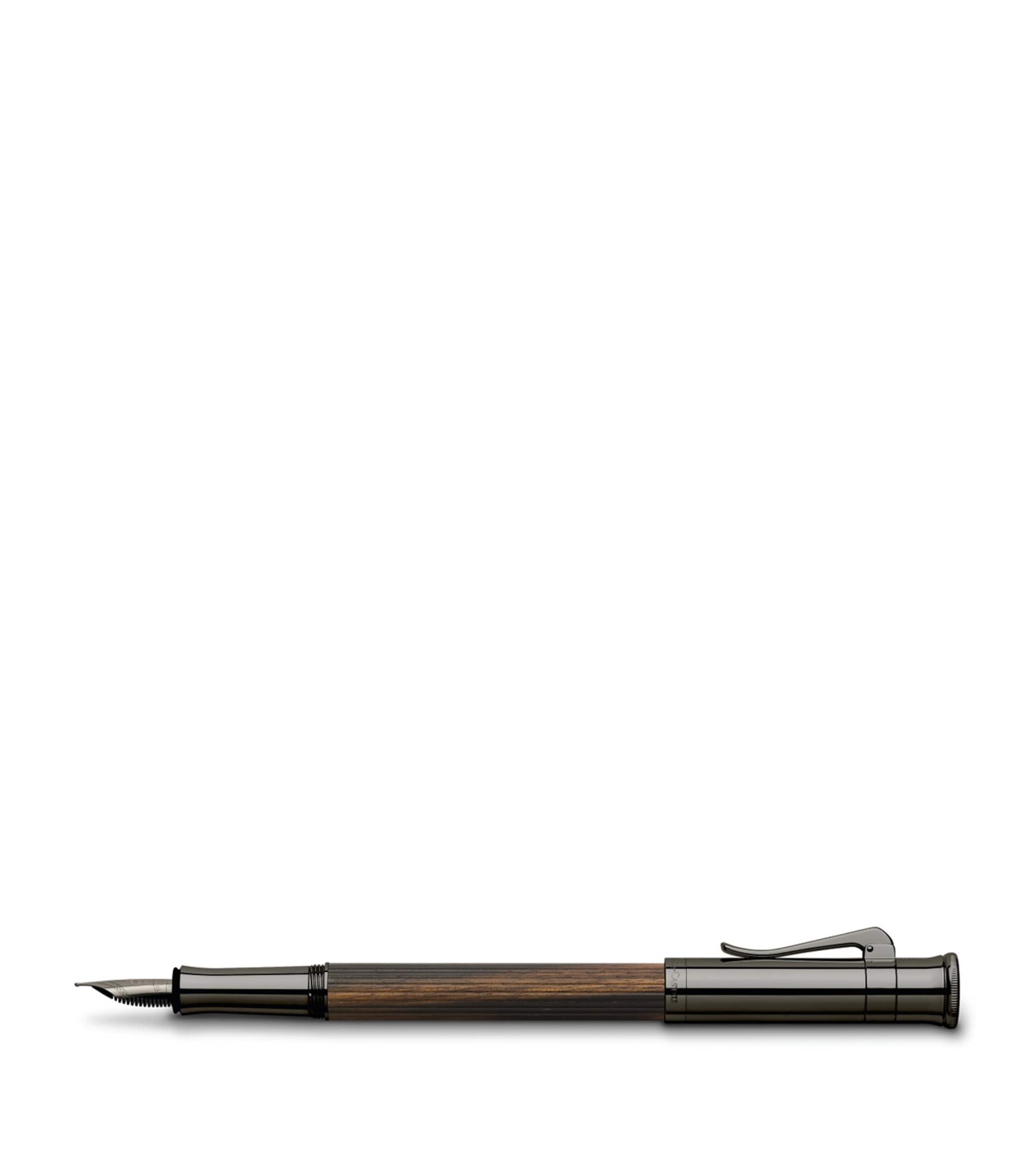Graf Von Faber-castell Classic Makassar Fountain Pen In Brown