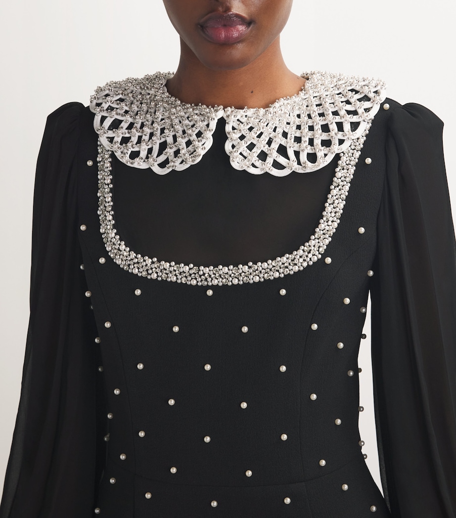 Rebecca Vallance Womens x Nicky Hilton Embellished Alivia Mini Dress Image 4