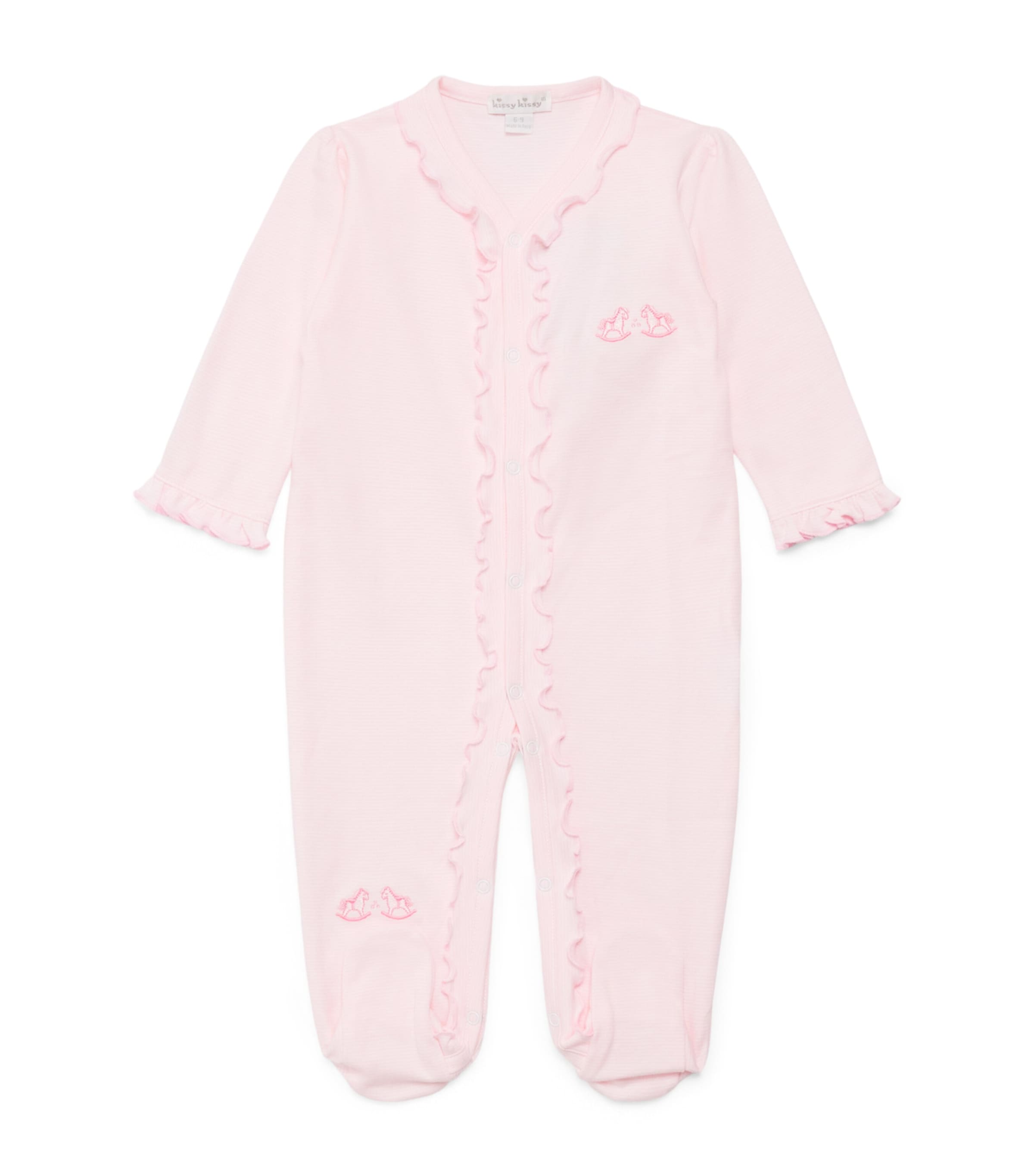 Kissy Kissy Cotton Rocking Horse All-In-One (0-9 Months) Pink Image 1