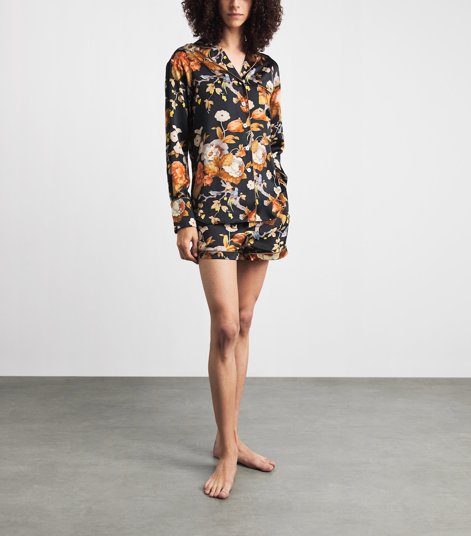 Olivia von Halle Womens Silk Evora Alba Pyjama Set Evora Image 2