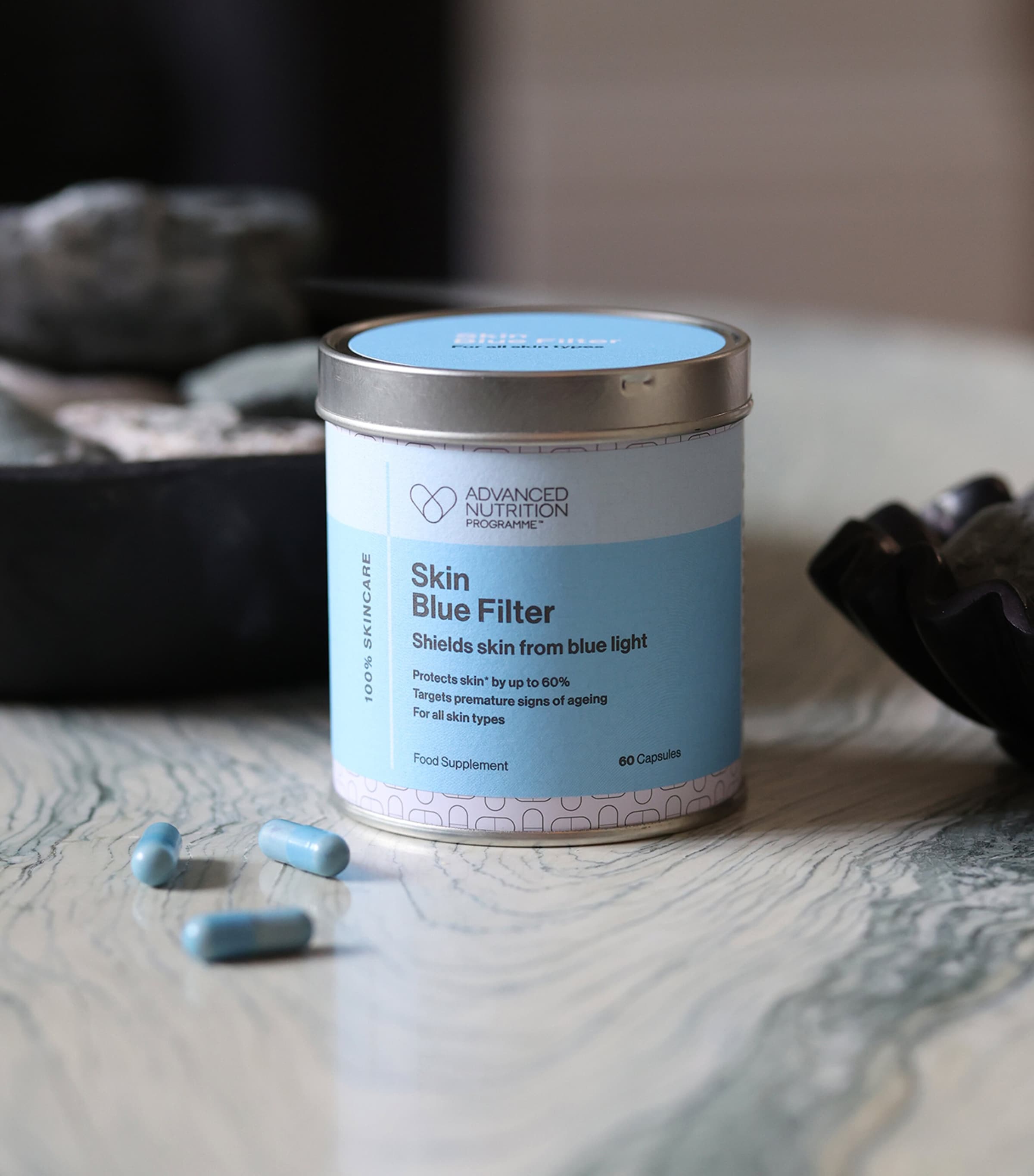 Skin Blue Filter (60 Capsules) NO COLOUR Image 2