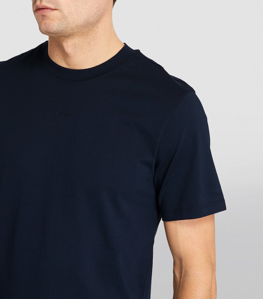 Embroidered Logo T-Shirt NAVY BLUE Image 6