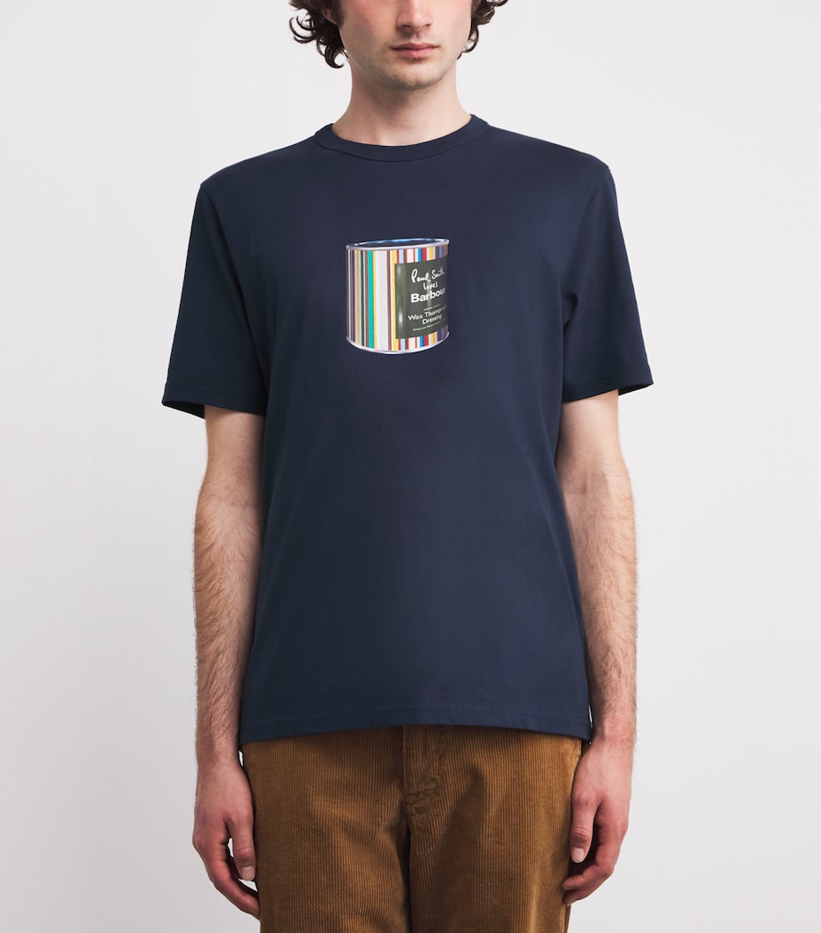 x Paul Smith Cotton Wax Tin T-Shirt CHAMPION BLUE Image 3