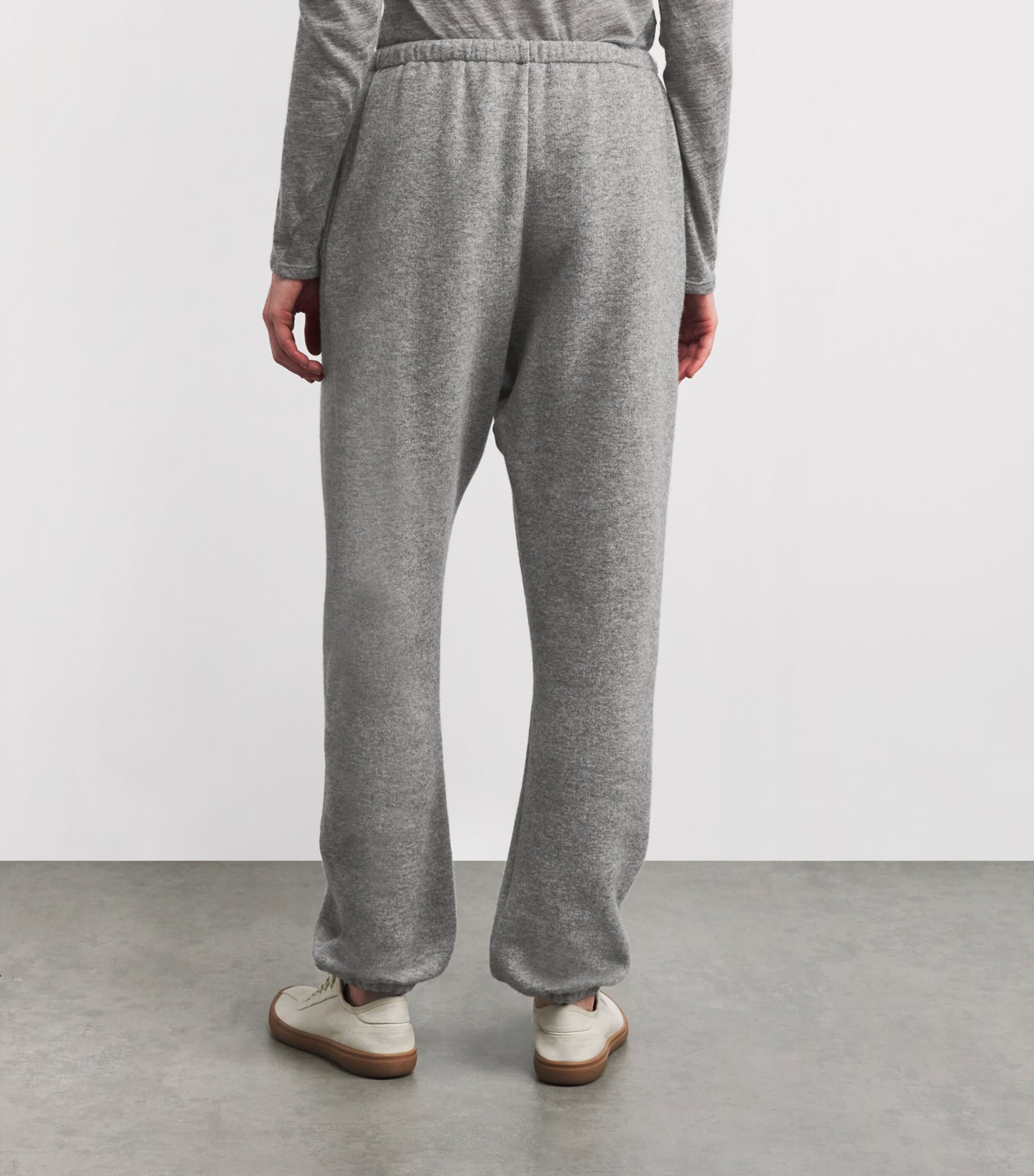 Cashmere-Cotton Teo Sweatpants GREY MELANGE Image 4