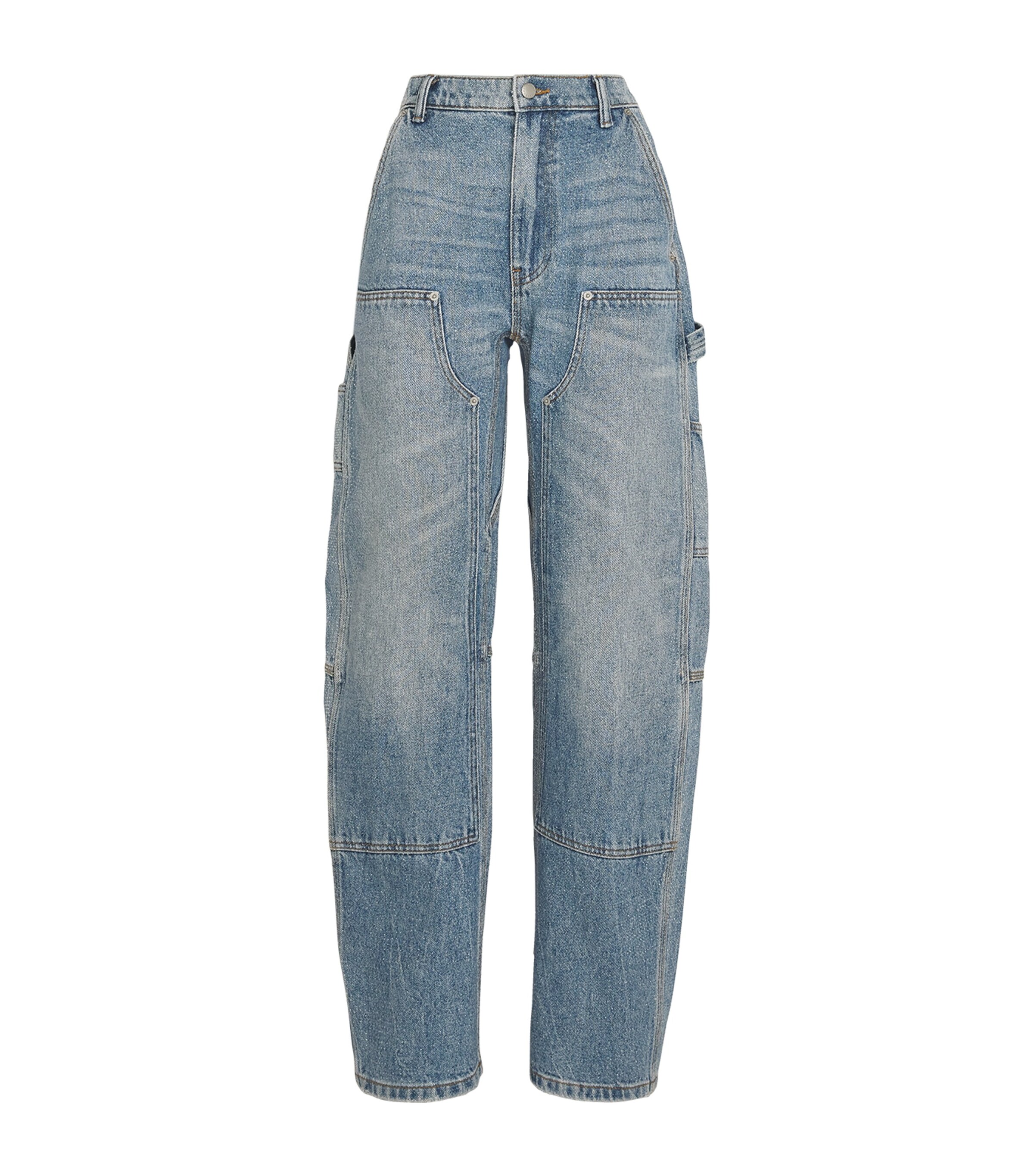 Alexander Wang Crystal-Embellished Carpenter Jeans | Harrods US