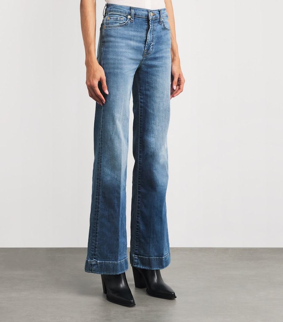 Modern Dojo Soho Flared Jeans LIGHT BLUE Image 3