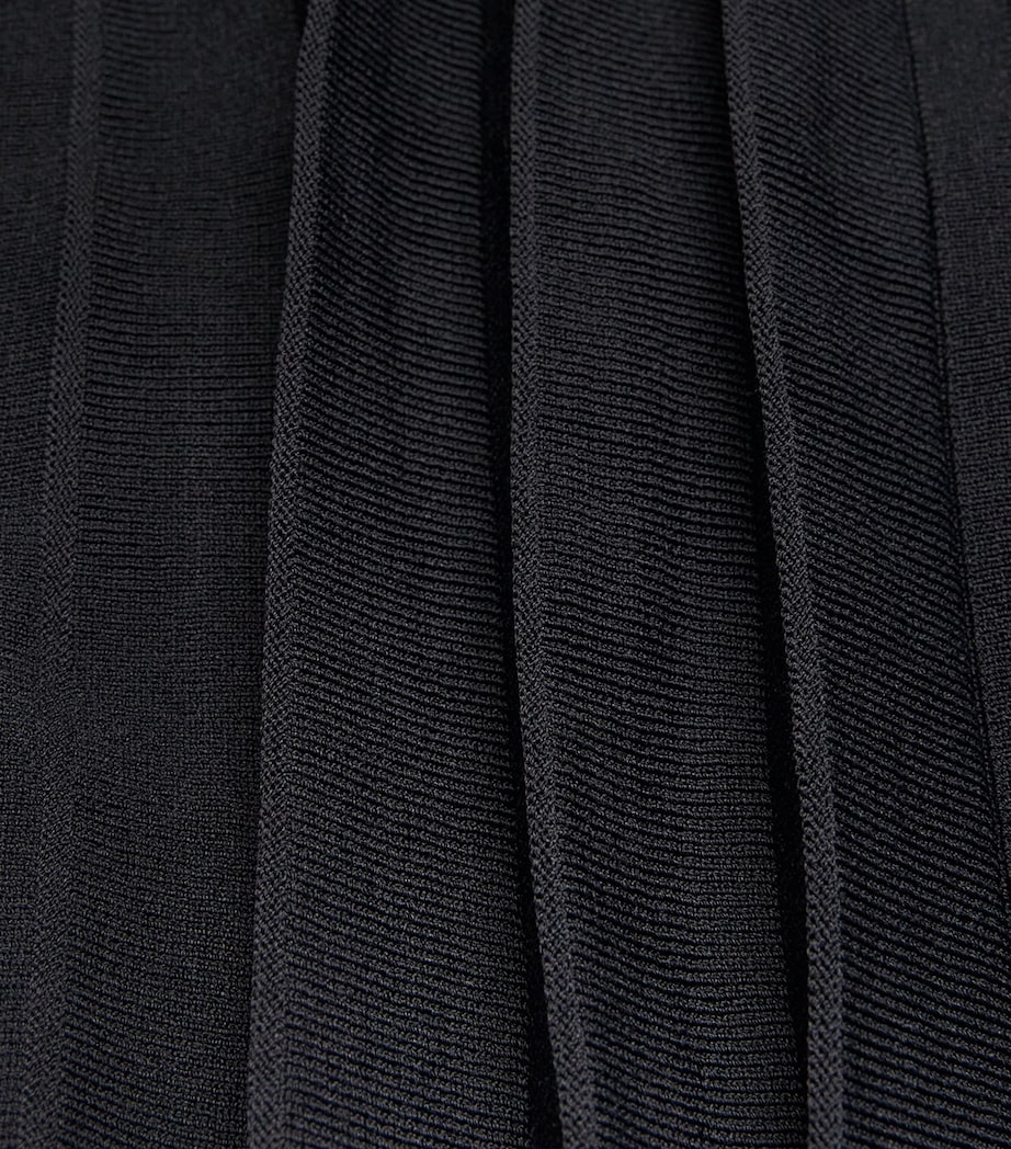 Falke Womens Plissé Midi Skirt Black Image 6