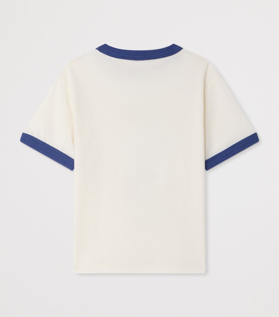 Bonpoint x Maison Kitsuné Cotton Akiva T-Shirt (4-14 Years) Blanc Lait Image 2