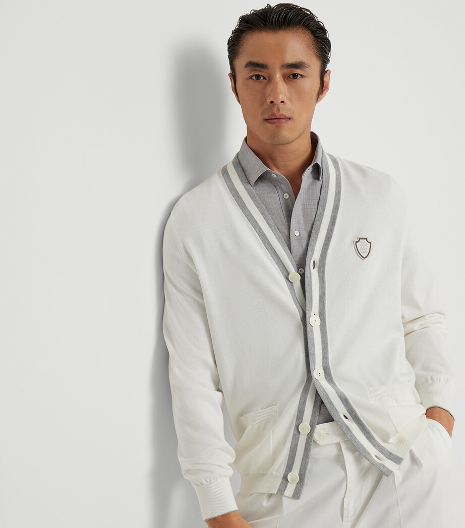 Cotton V-Neck Cardigan CJ068 Image 5