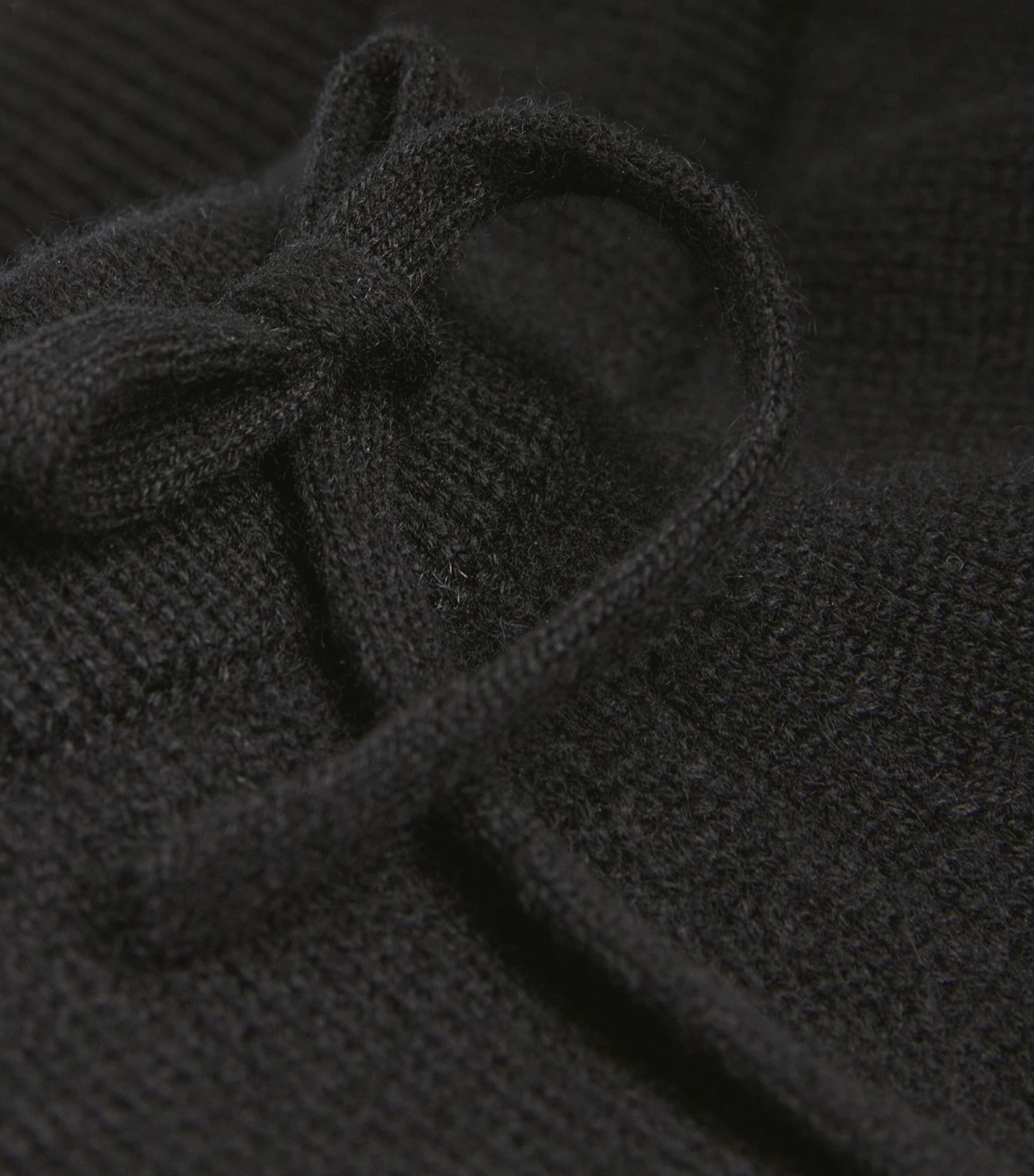 Cashmere Wide-Leg Sweatpants BLACK Image 5