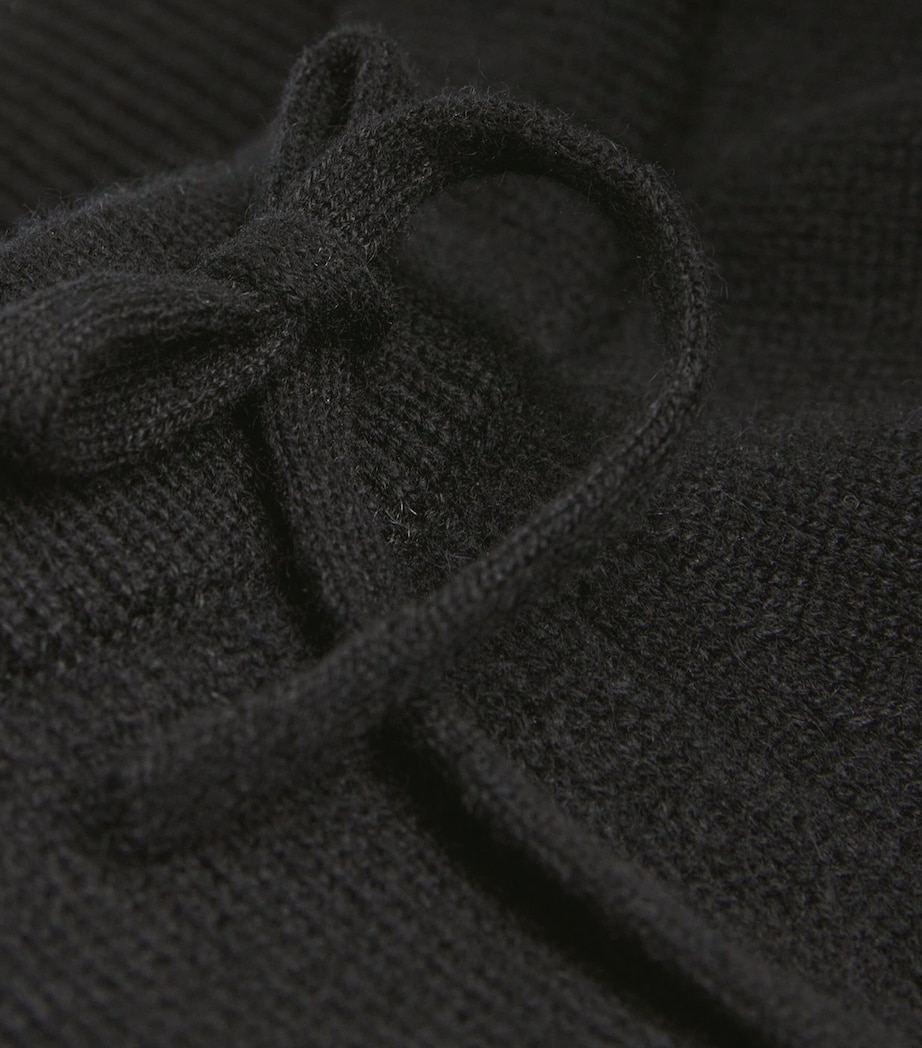 Cashmere Wide-Leg Sweatpants BLACK Image 5