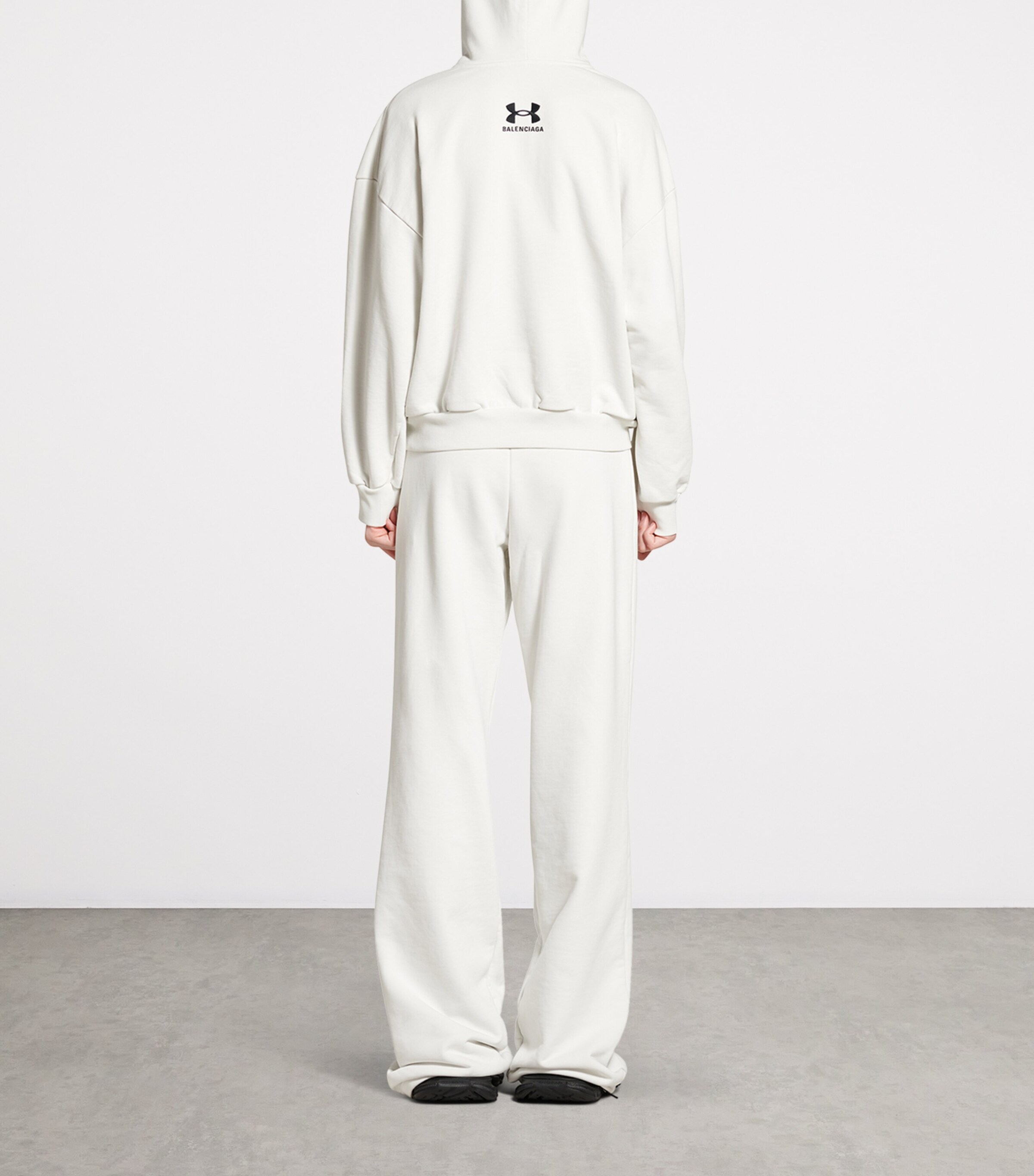 Balenciaga White x Under Armour Zip-Up Hoodie | Harrods US