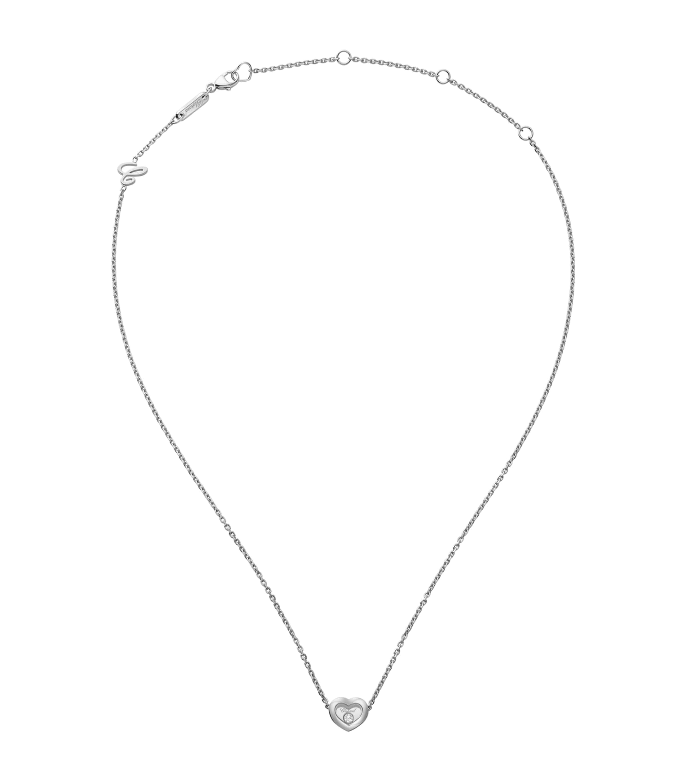 Chopard White Gold and Diamond Happy Diamonds Icons Necklace White Gold Image 2