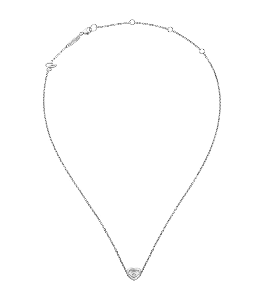 Chopard White Gold and Diamond Happy Diamonds Icons Necklace White Gold Image 2