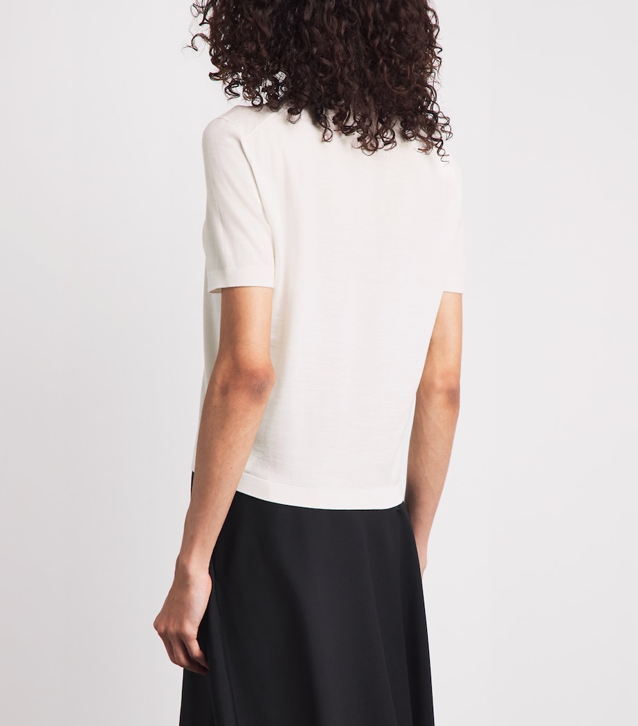 Jil Sander Womens Wool Polo Shirt Piuma Image 5