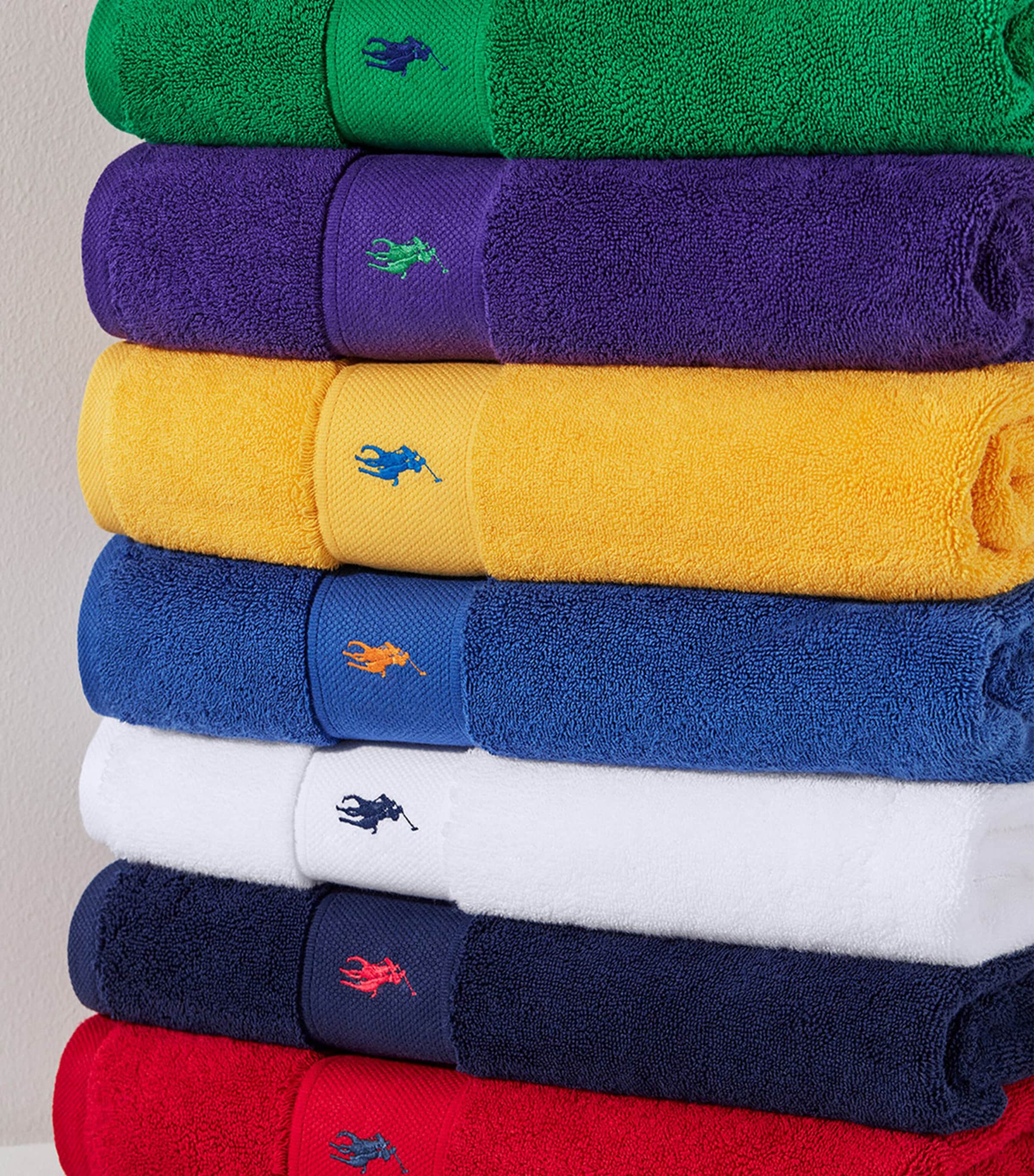 Ralph Lauren Home Polo Player Guest Towel (40cm x 75cm) White Image 4