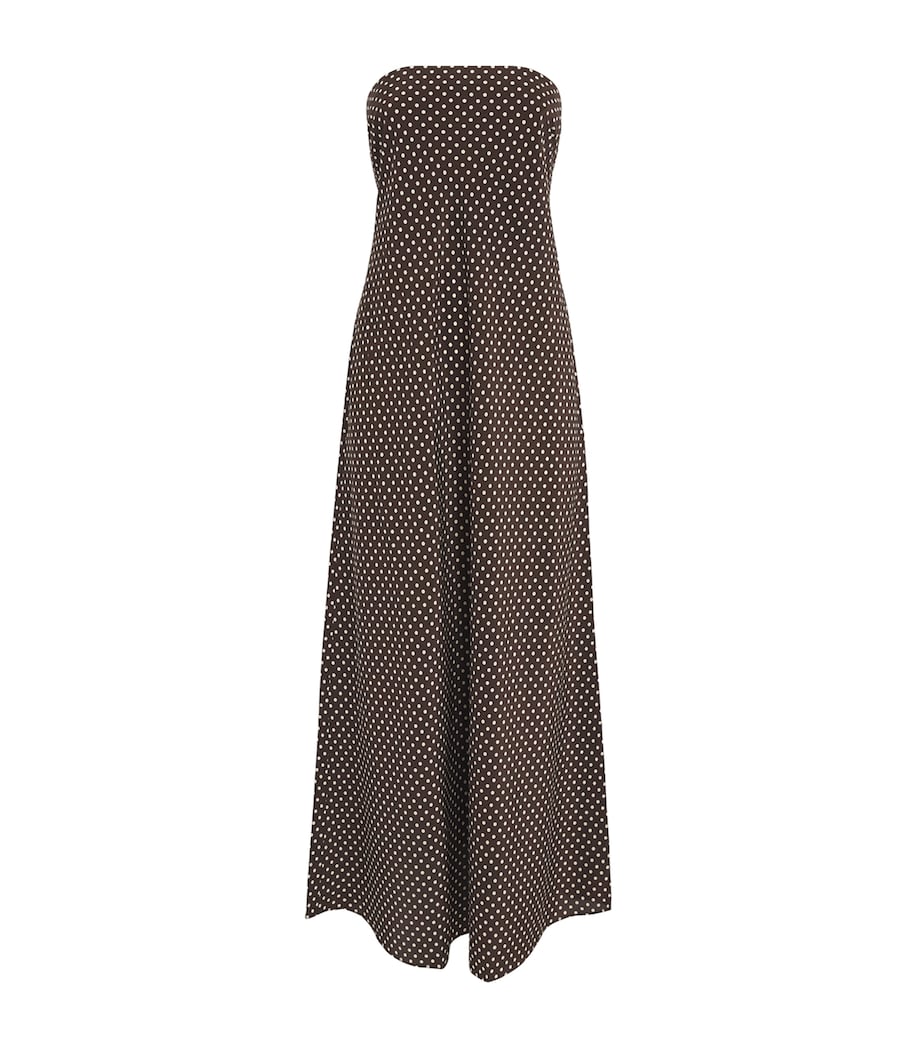 Matteau Womens Silk Polka Dot Maxi Dress Plka Dot Plk Chc Image 1