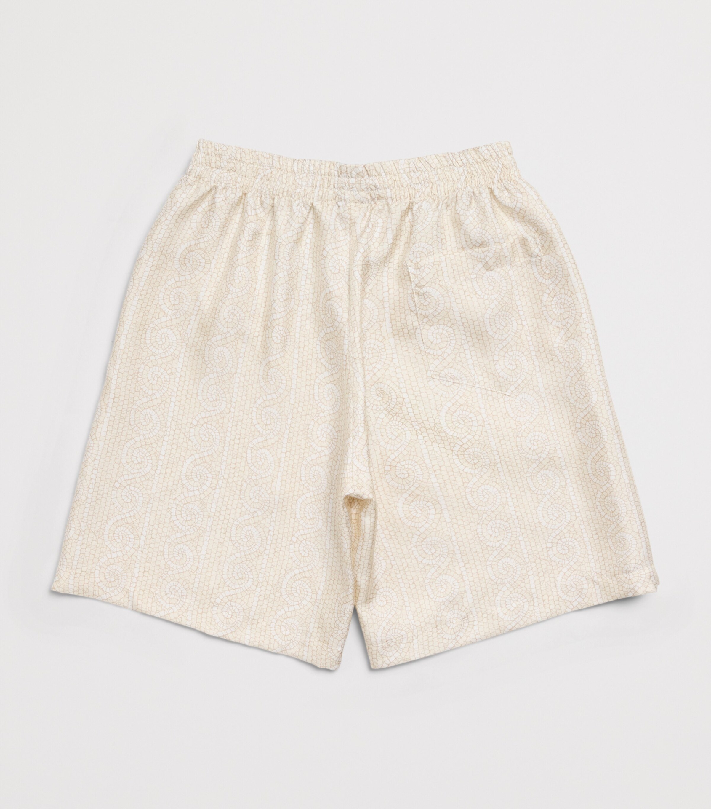 Versace Kids Silk Twill Greca Mosaic Shorts (4-14 Years) Image 2