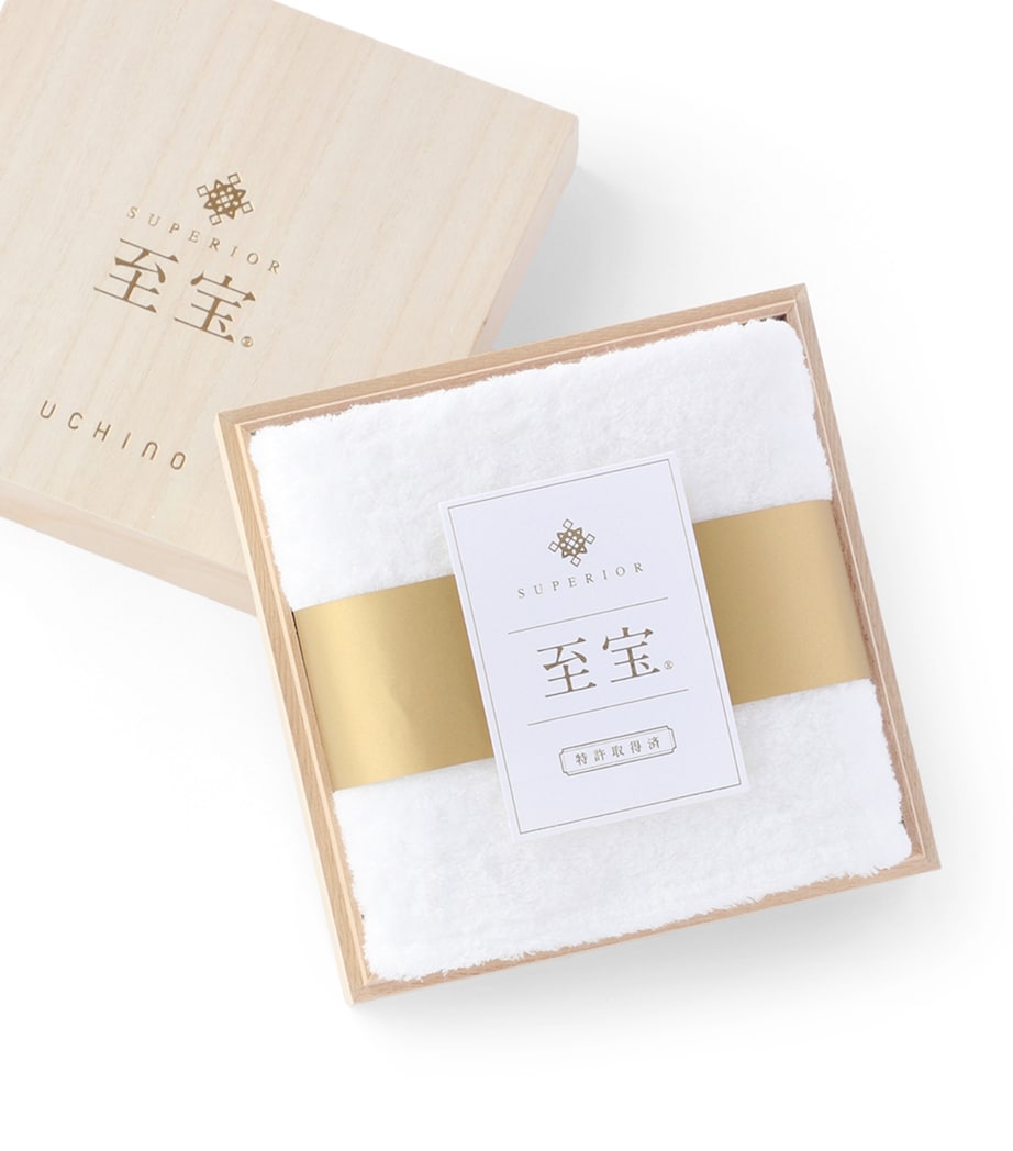 Cotton Superior Hand Towel (50cm x 100cm) WHITE Image 2