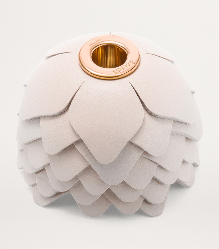 Leather Flower Dice Charm TALC Image 2